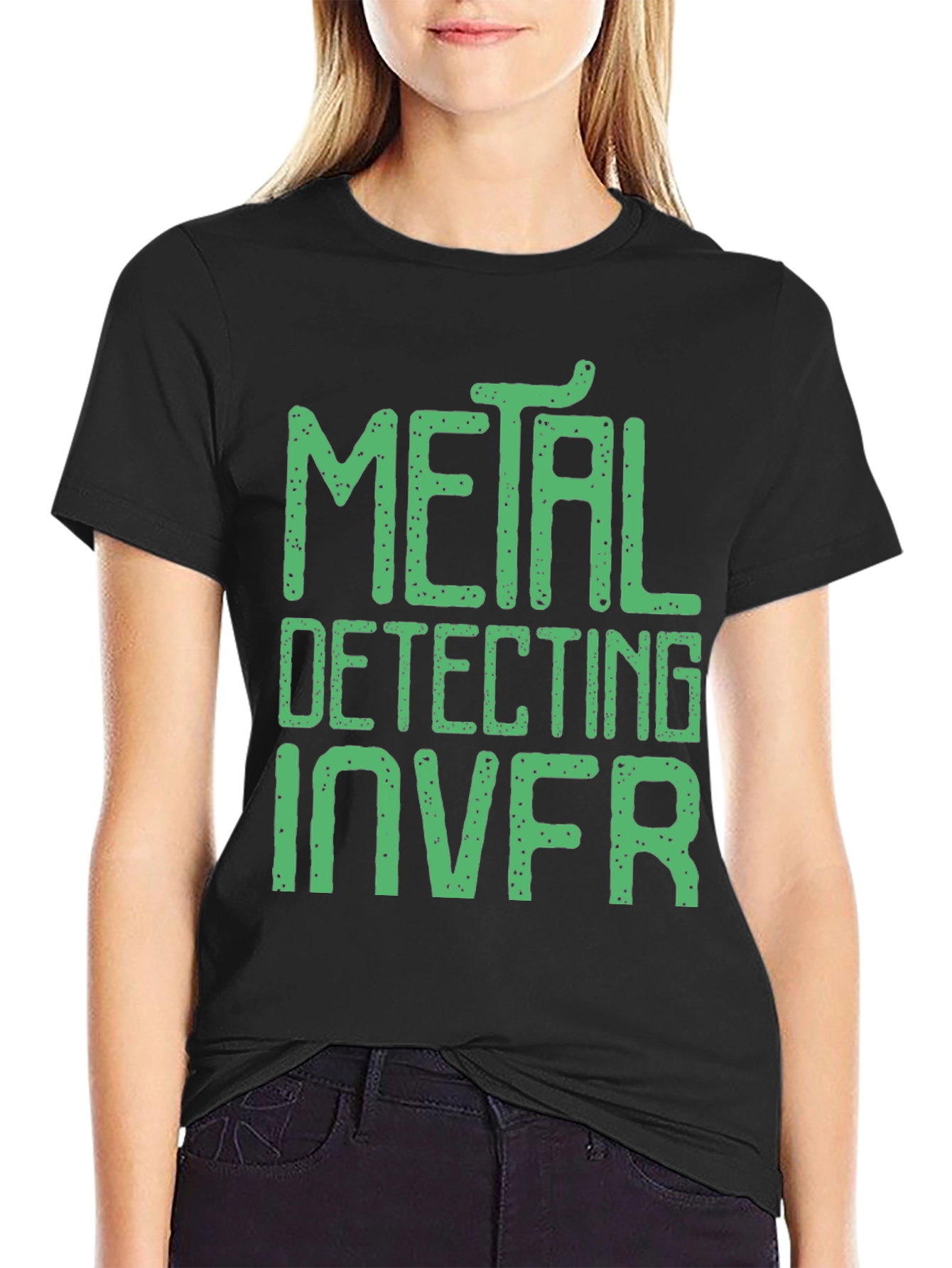 Metal Detecting INVR Black Graphic Tee