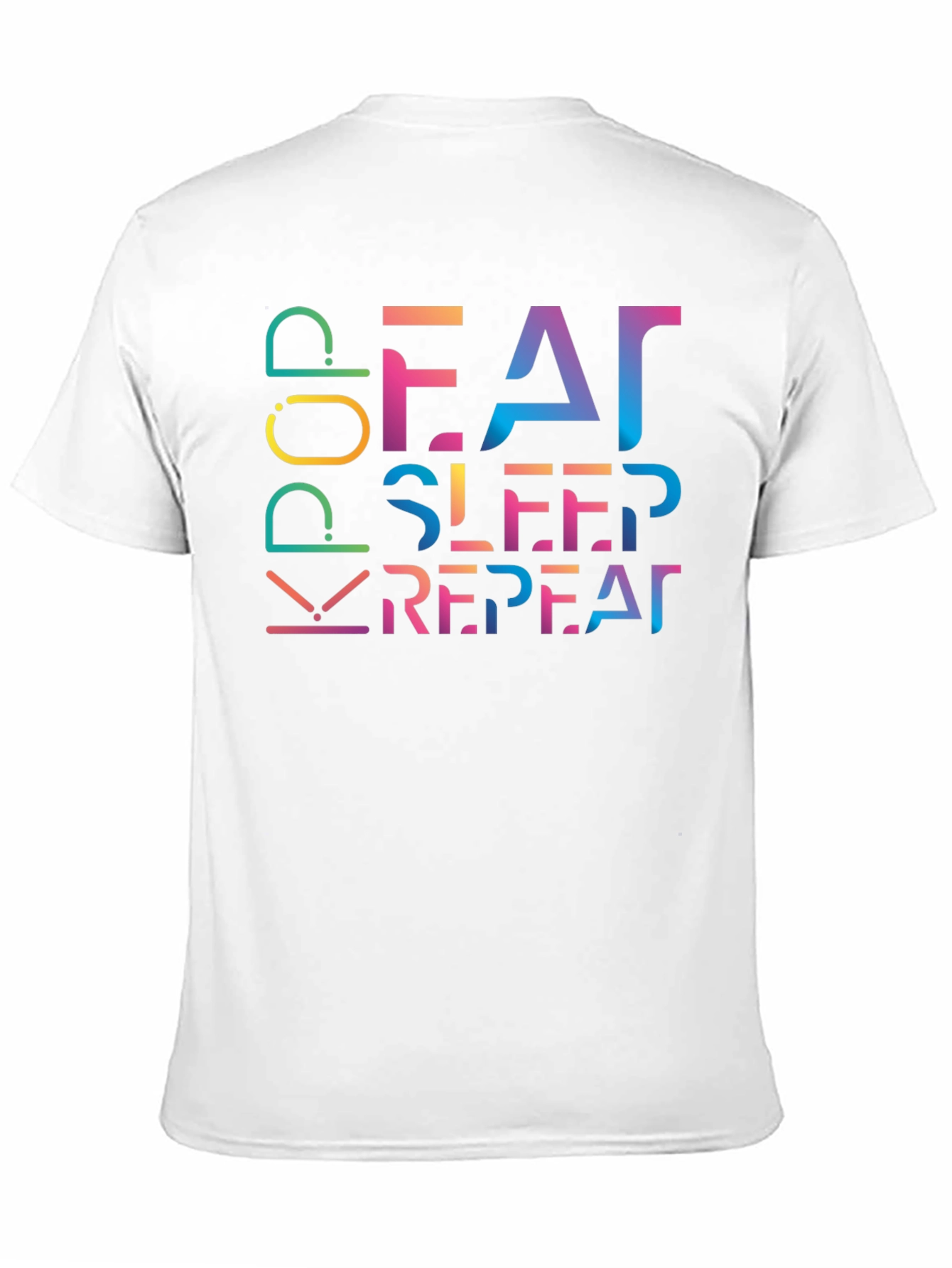 Eat Sleep K-Pop Repeat Black T-Shirt