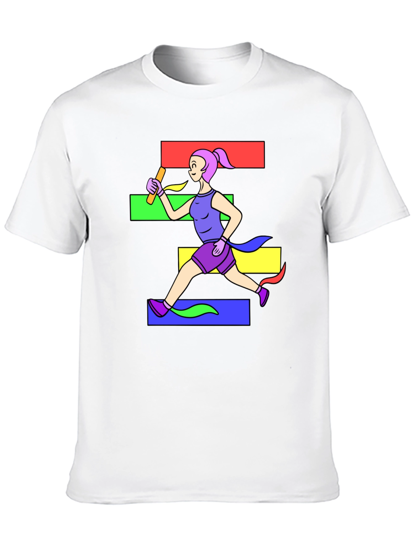 Runner Graphic Black T-Shirt