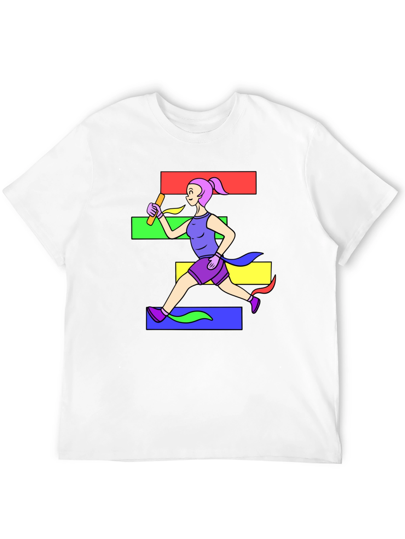 Runner Graphic Black T-Shirt