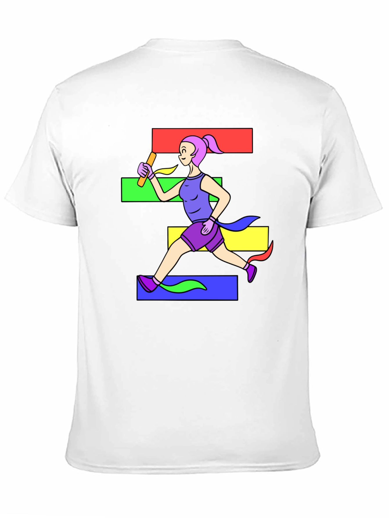 Runner Graphic Black T-Shirt