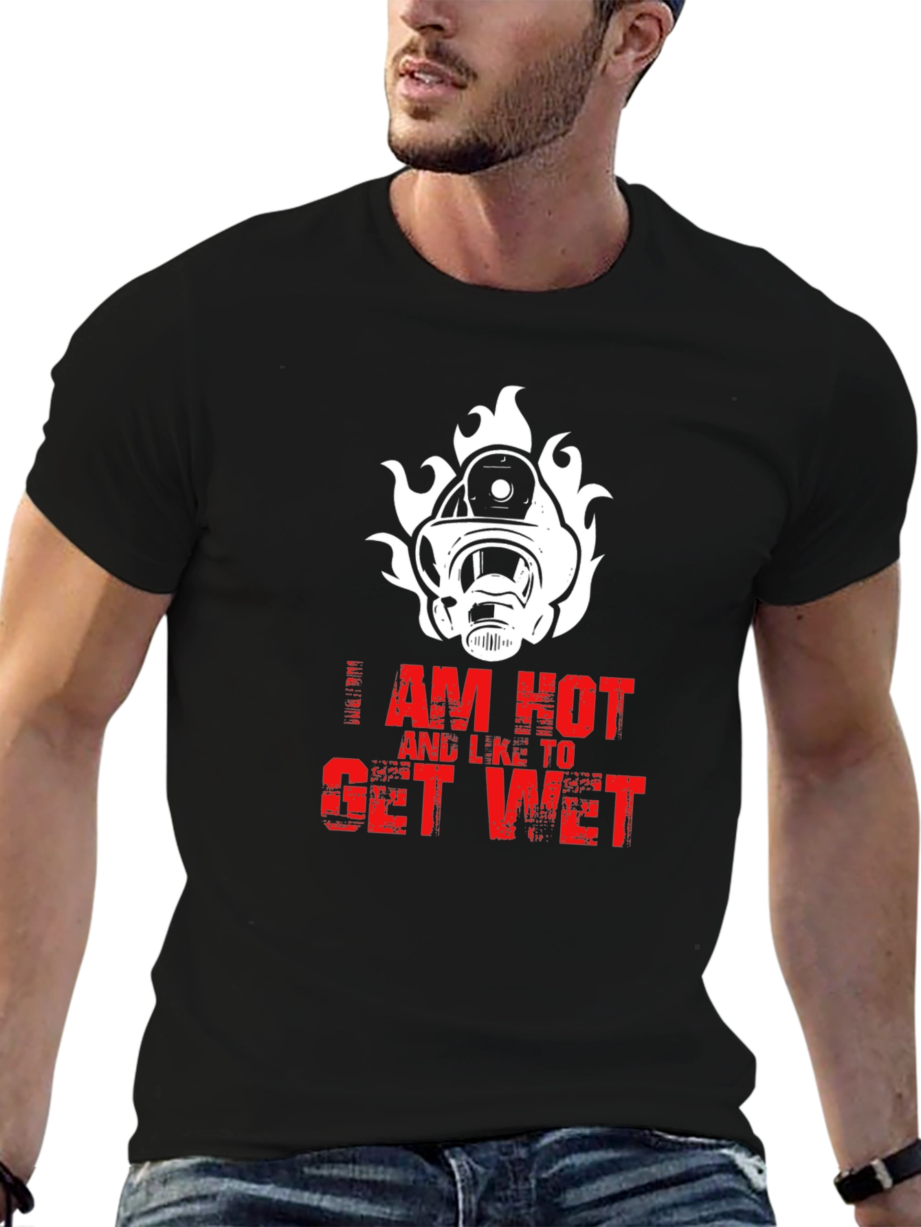 I Am Hot Firefighter T-Shirt