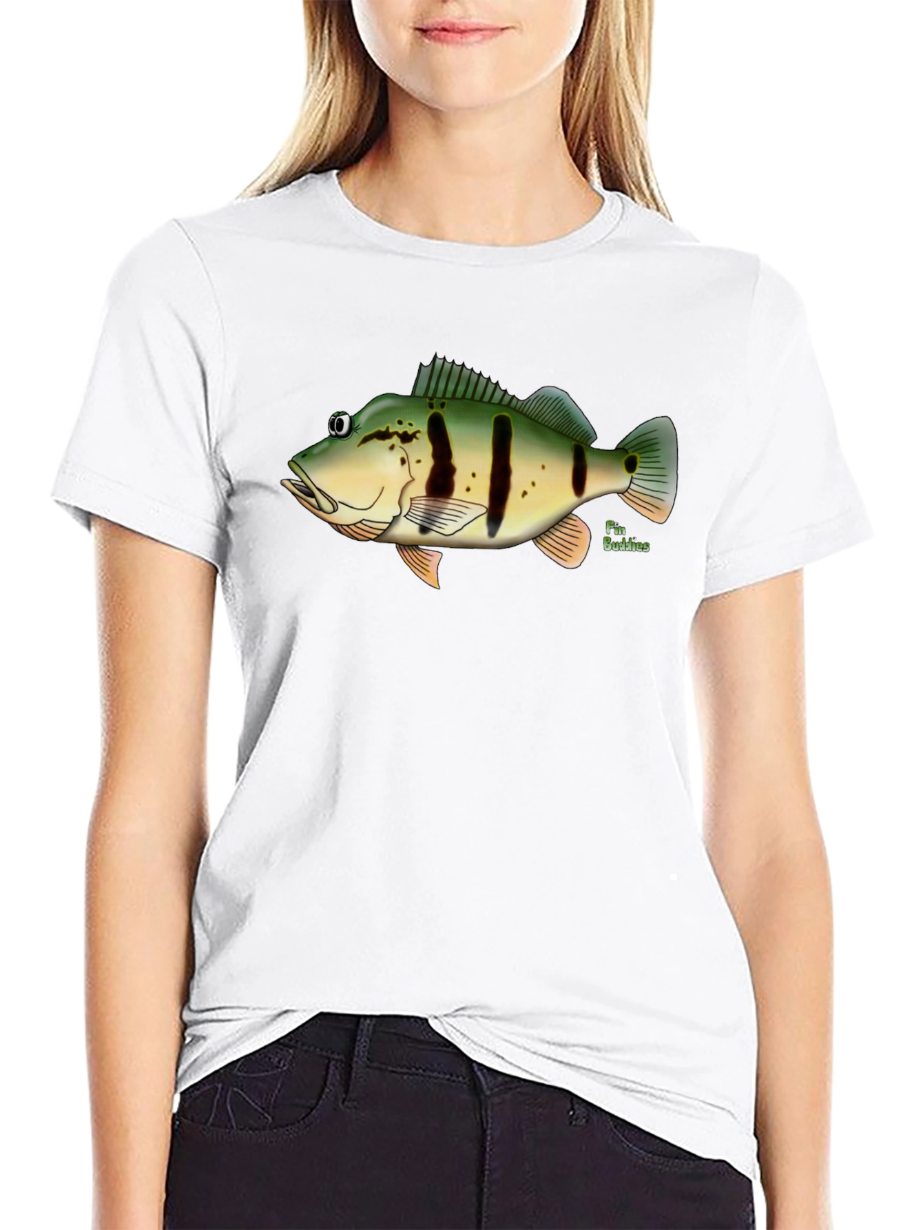 Peacock Bass Fish Graphic T-Shirt