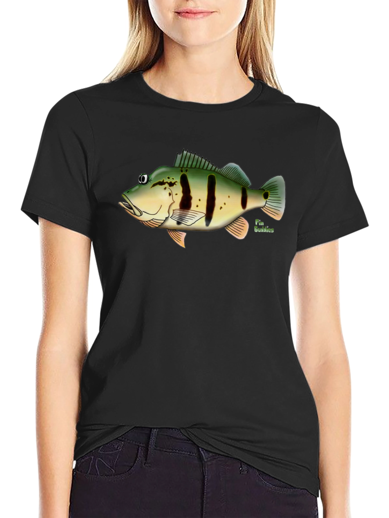 Peacock Bass Fish Graphic T-Shirt