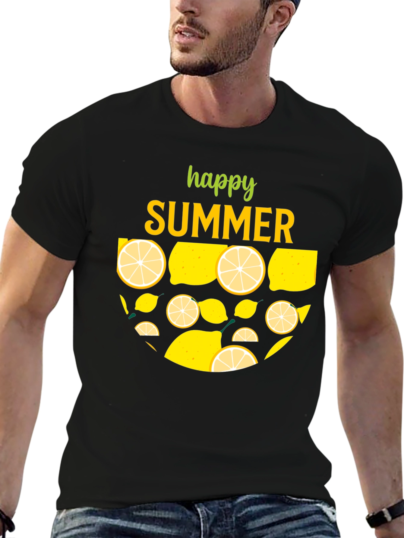 Happy Summer Lemon Graphic T-Shirt