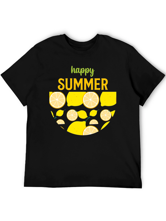 Happy Summer Lemon Graphic T-Shirt