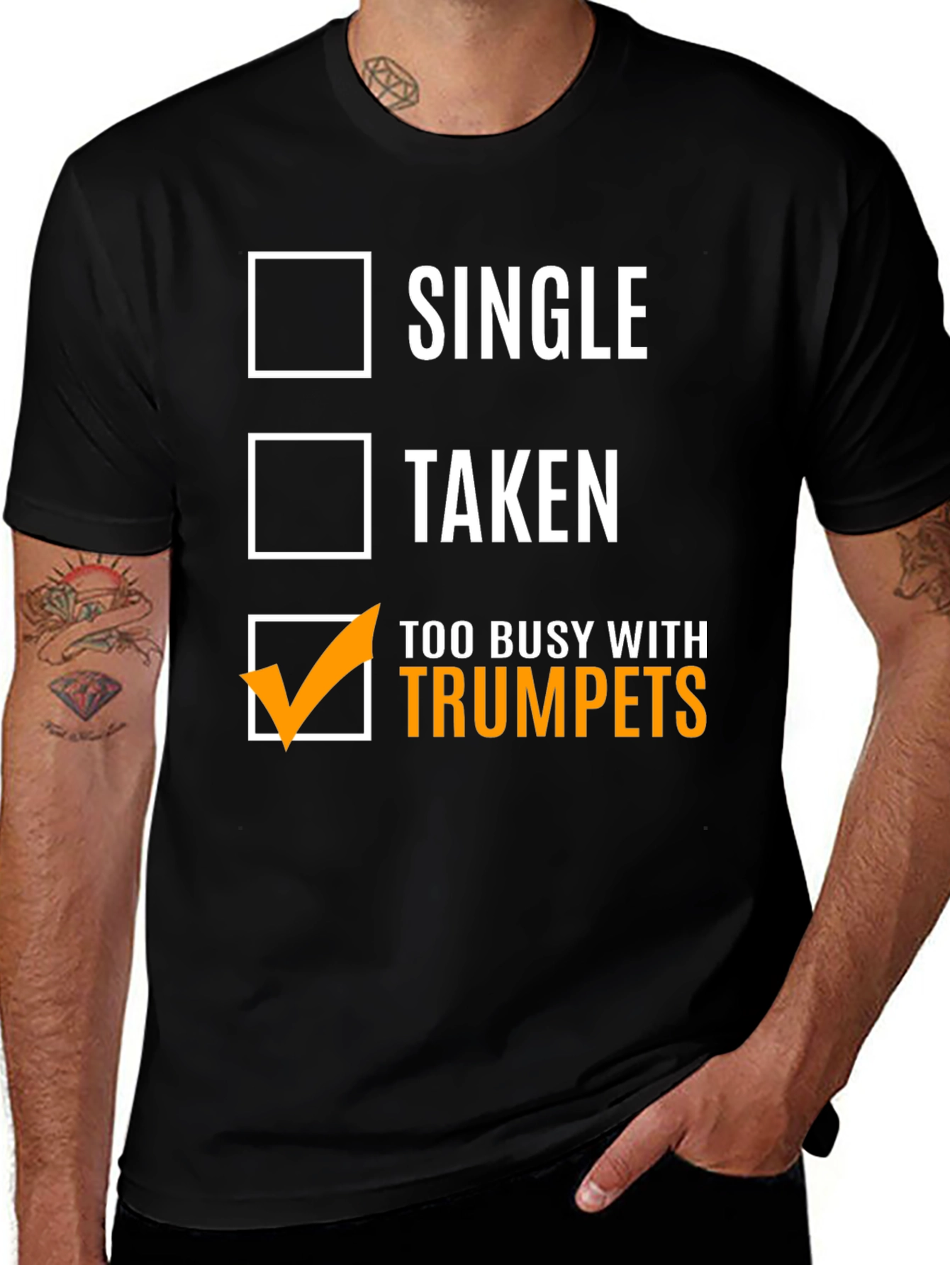 Busy With Trumpets T-Shirt Musician Tee