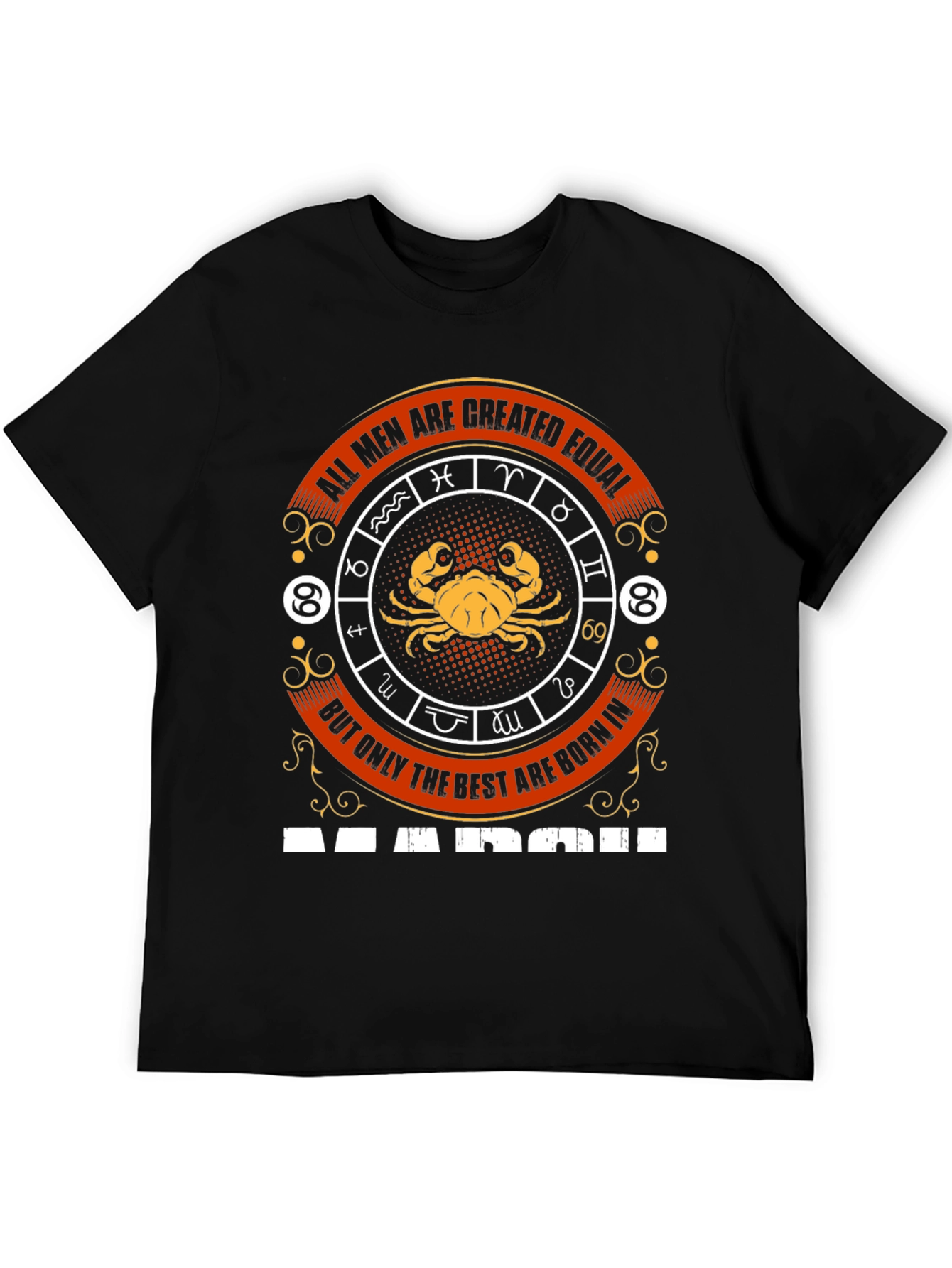 March Birthday Cancer Zodiac T-Shirt