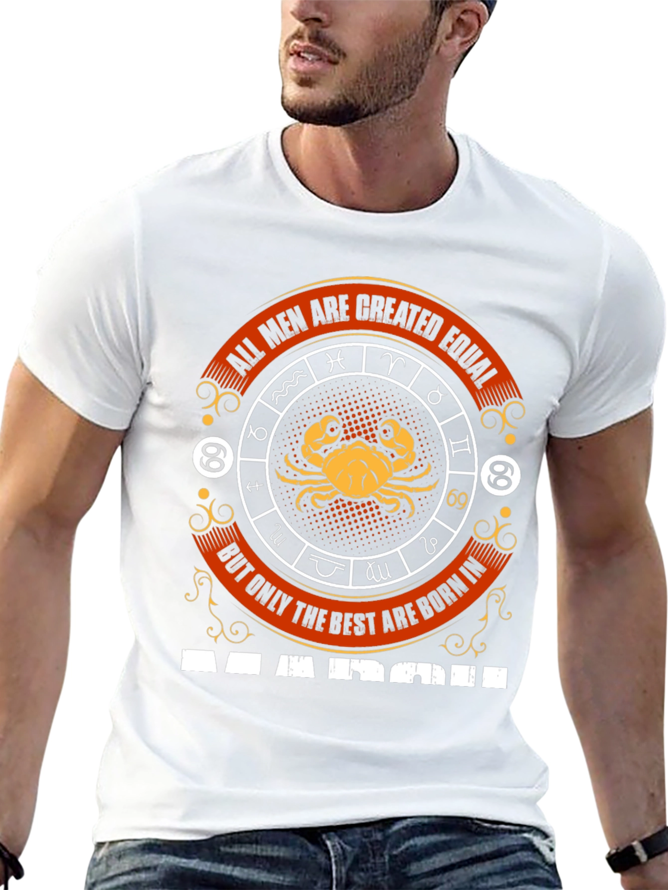 March Birthday Cancer Zodiac T-Shirt