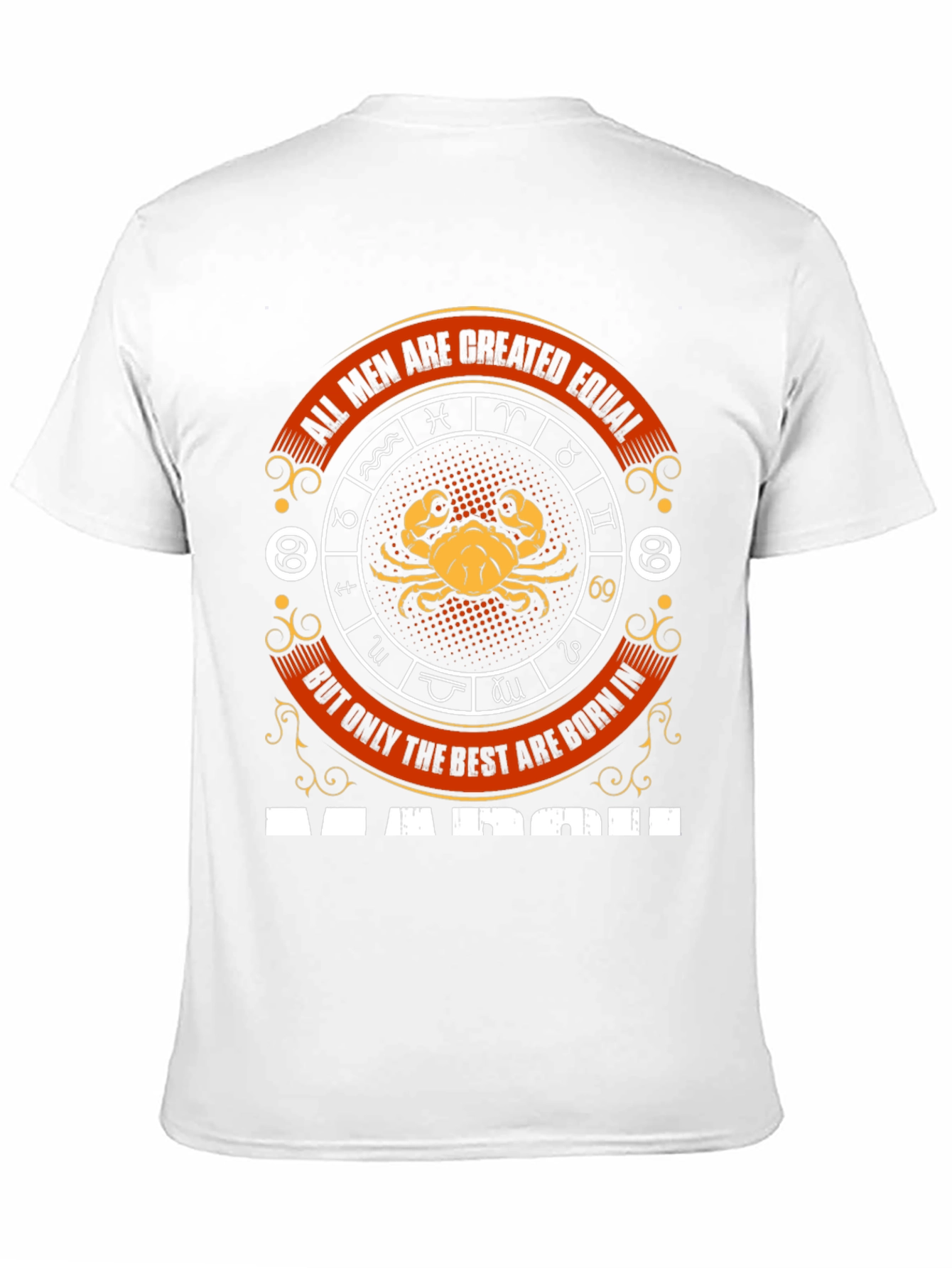 March Birthday Cancer Zodiac T-Shirt