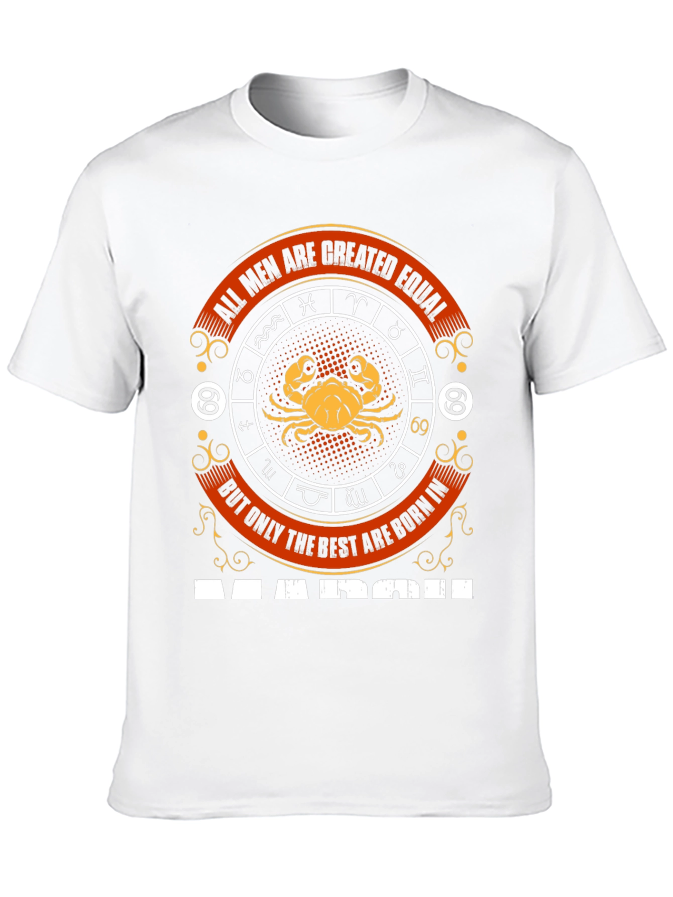 March Birthday Cancer Zodiac T-Shirt