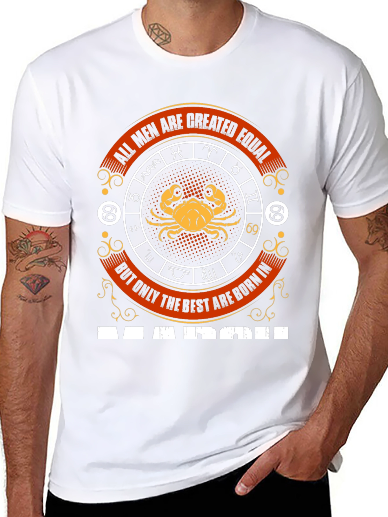 March Birthday Cancer Zodiac T-Shirt