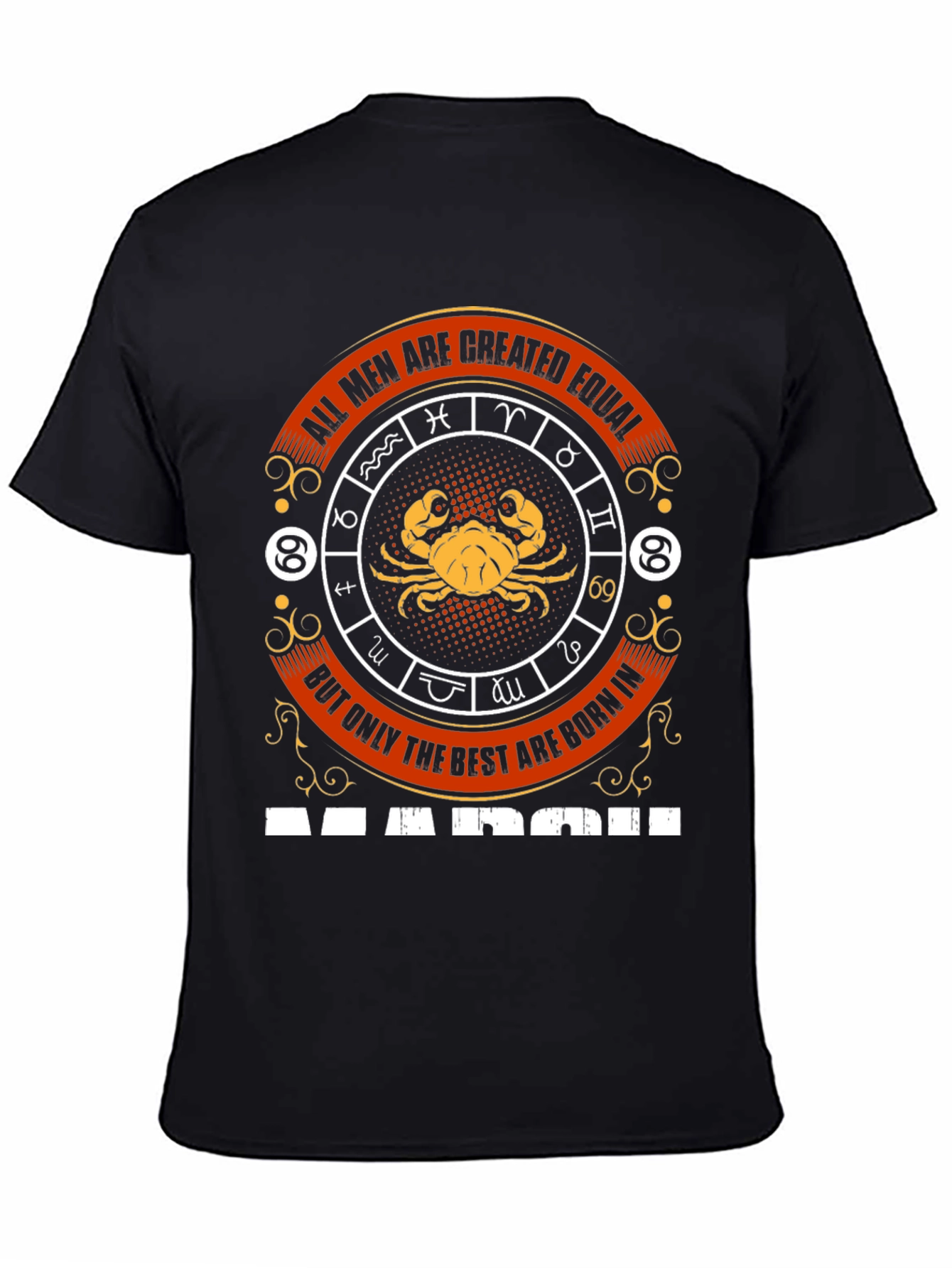 March Birthday Cancer Zodiac T-Shirt