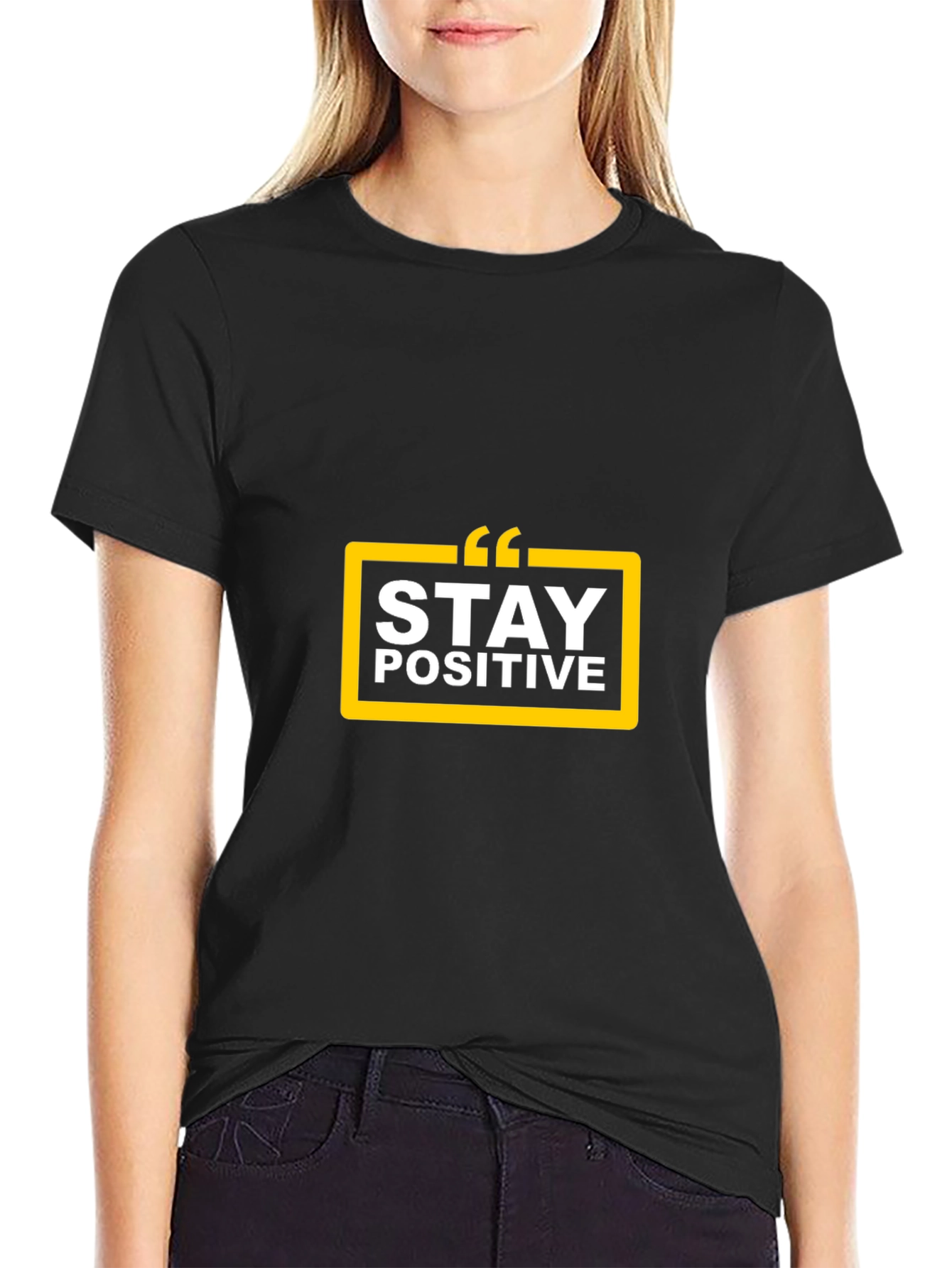 Stay Positive Black T-Shirt