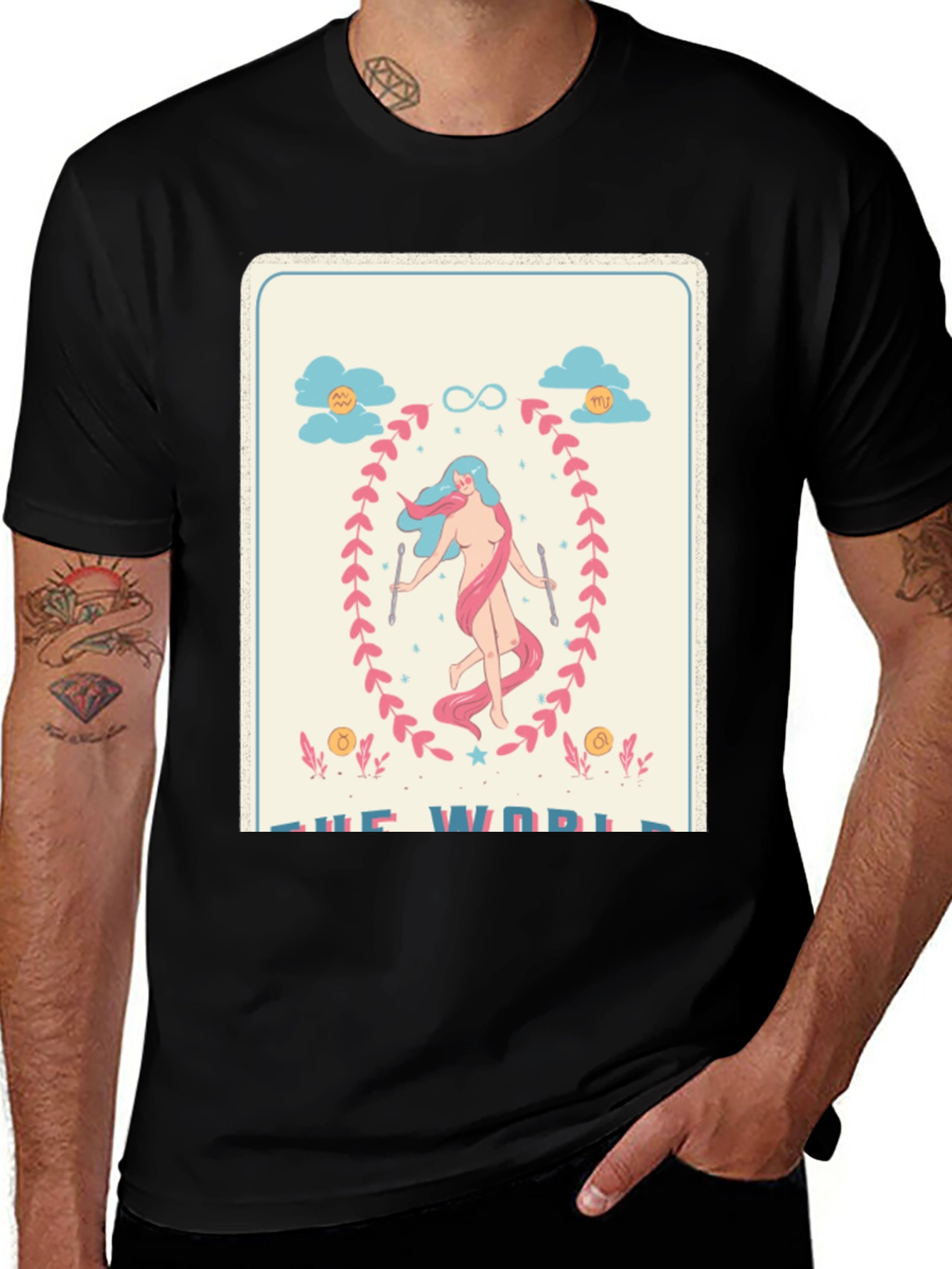 The World Tarot Card Graphic Tee