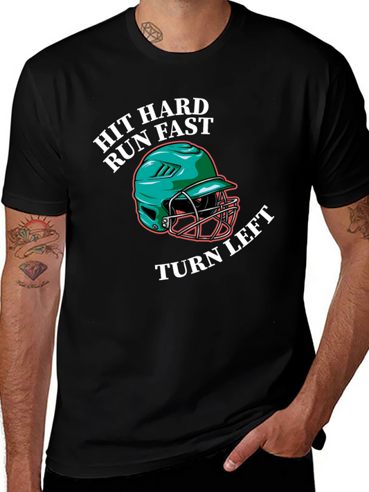 Hit Hard Run Fast Graphic Tee