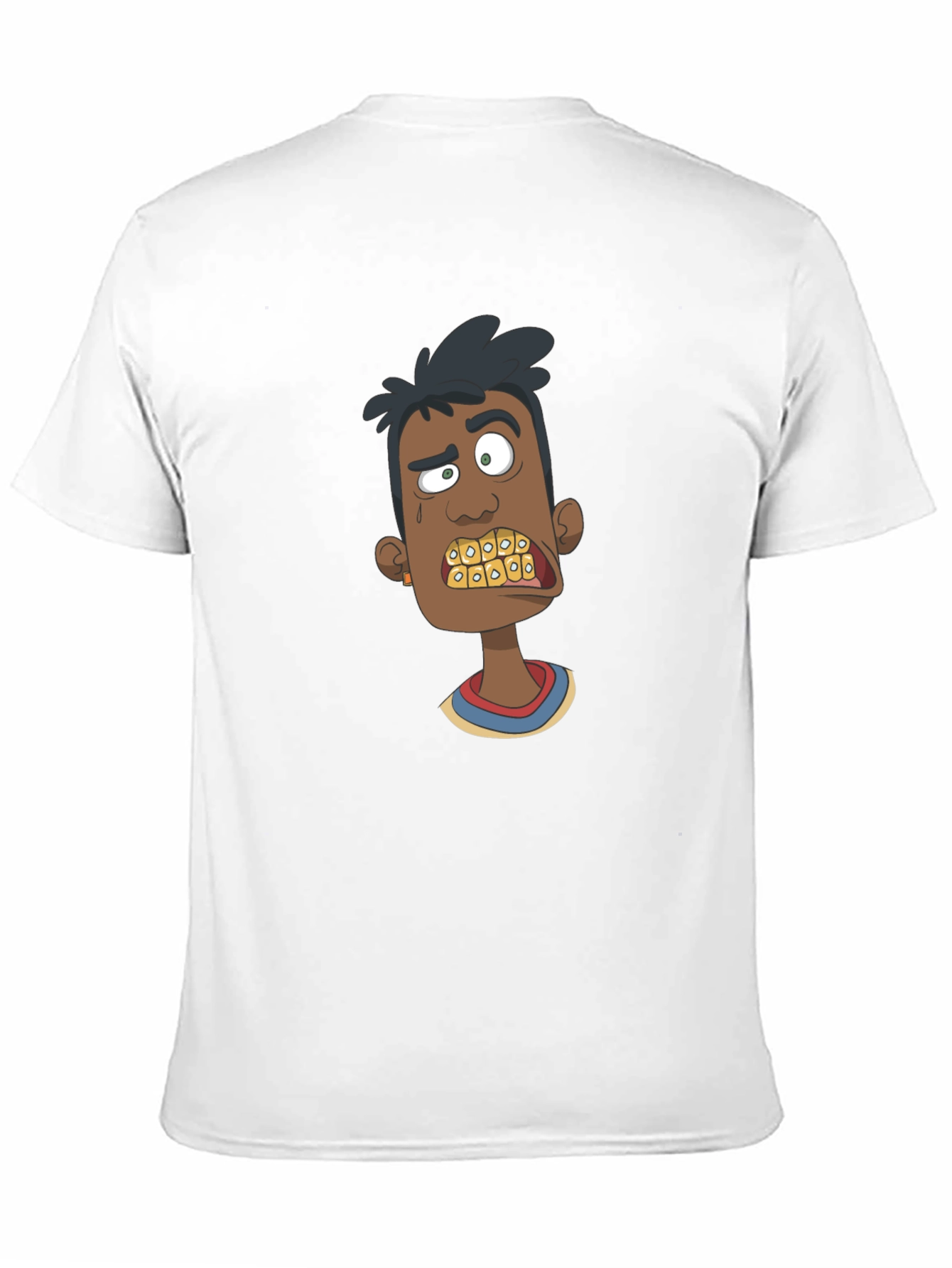 Cartoon Character Graphic Black T-Shirt