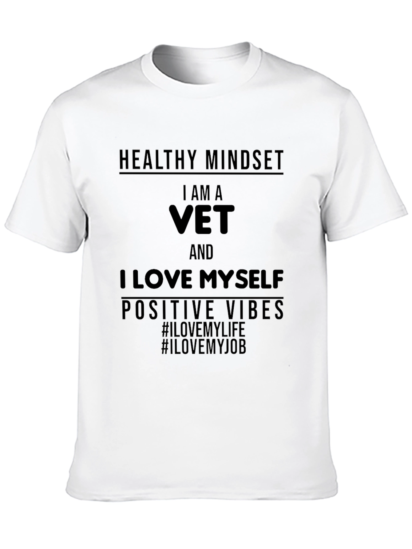I Am A Vet Black T-Shirt