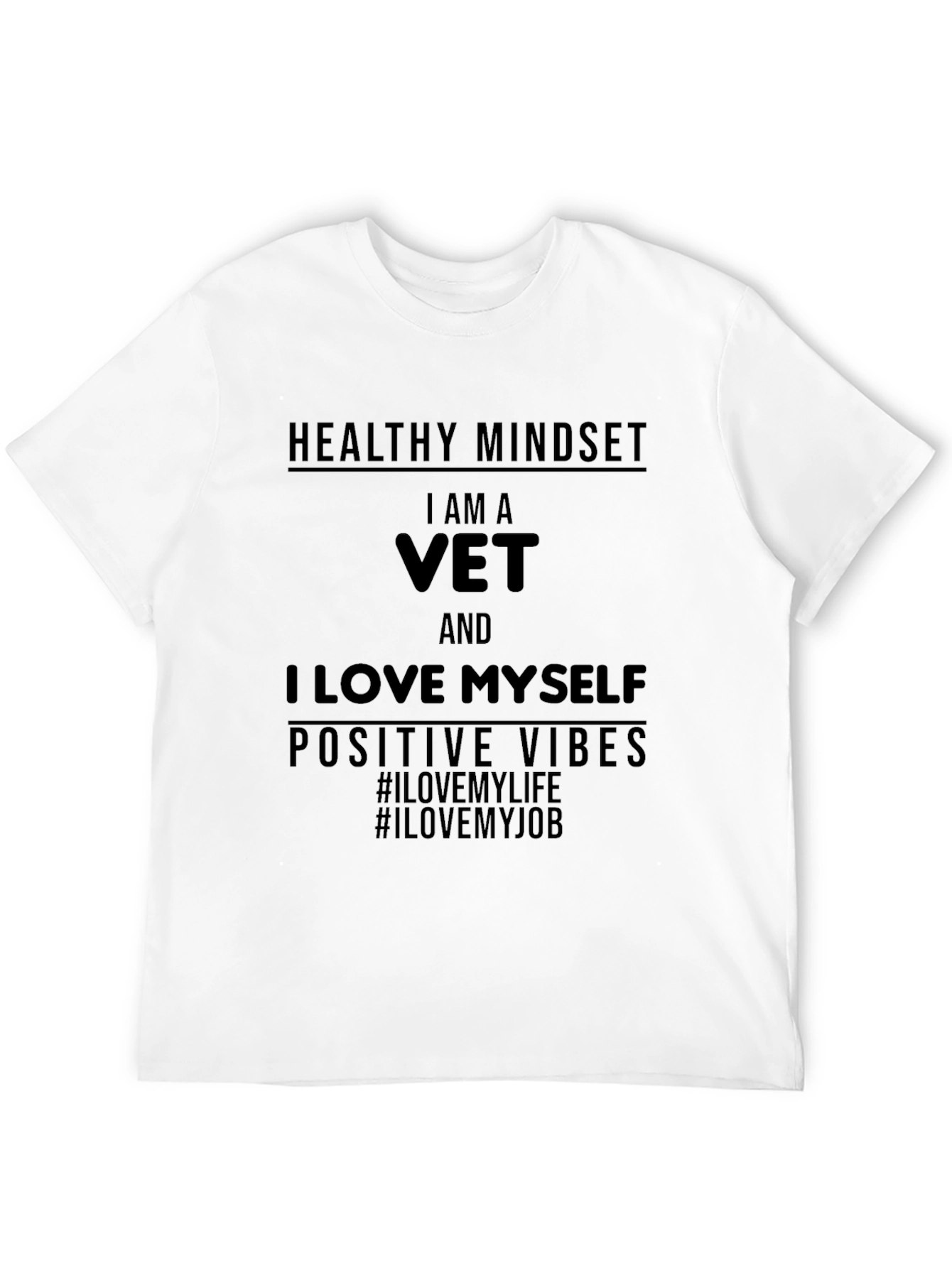 I Am A Vet Black T-Shirt