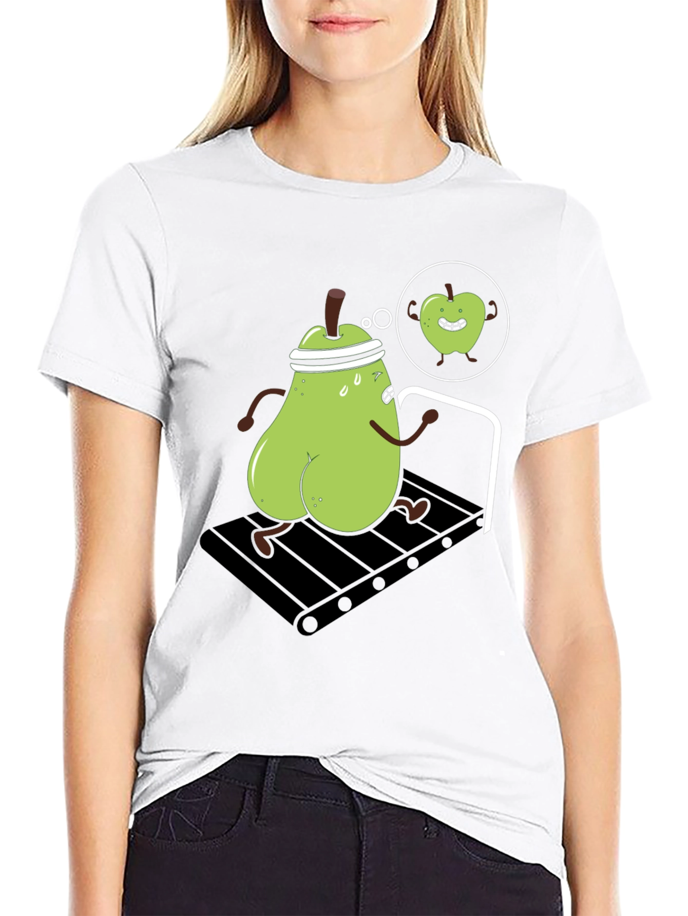 Funny Pear Treadmill Workout T-Shirt