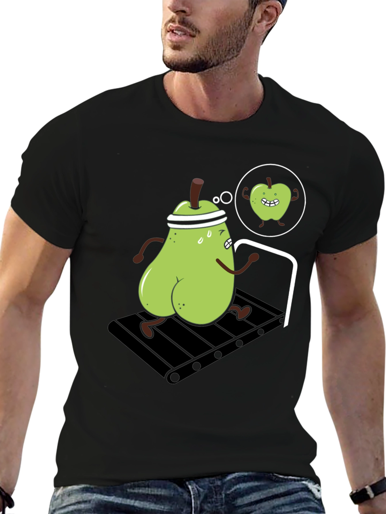 Funny Pear Treadmill Workout T-Shirt