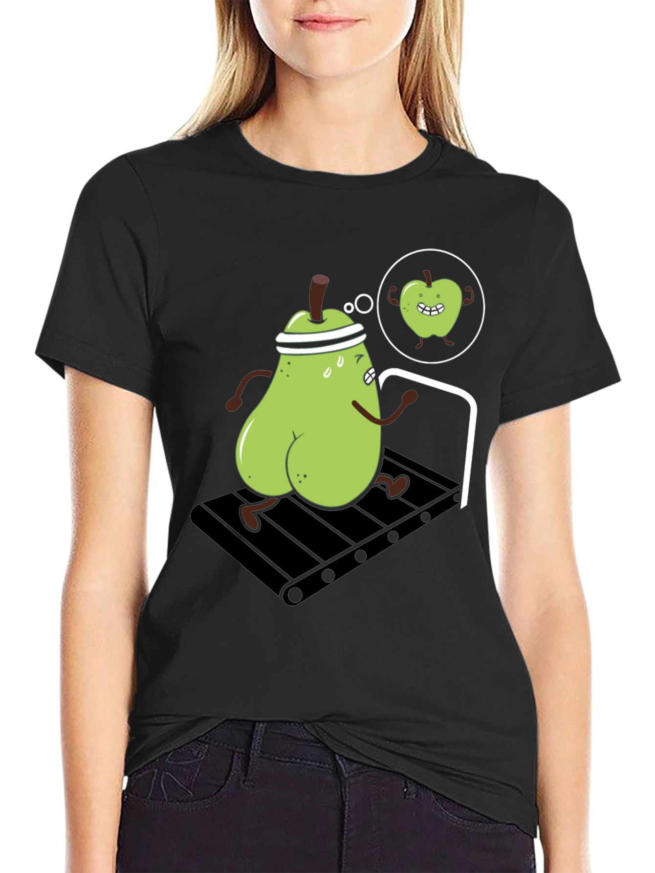 Funny Pear Treadmill Workout T-Shirt