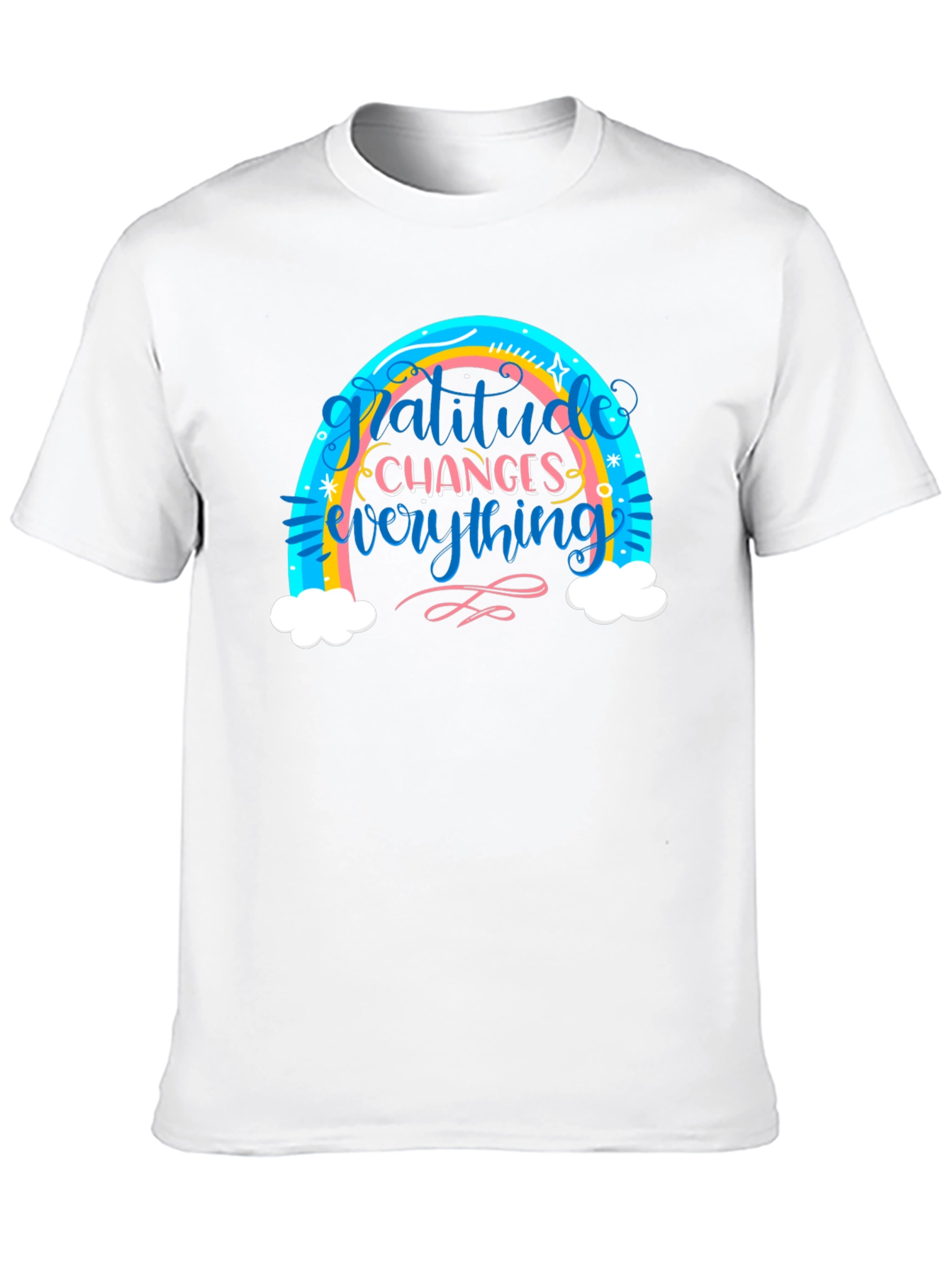 Gratitude Changes Everything Rainbow T-Shirt
