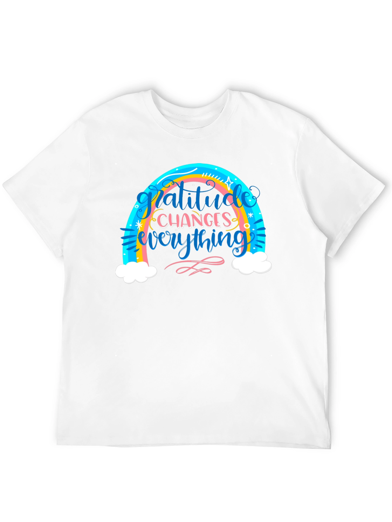 Gratitude Changes Everything Rainbow T-Shirt