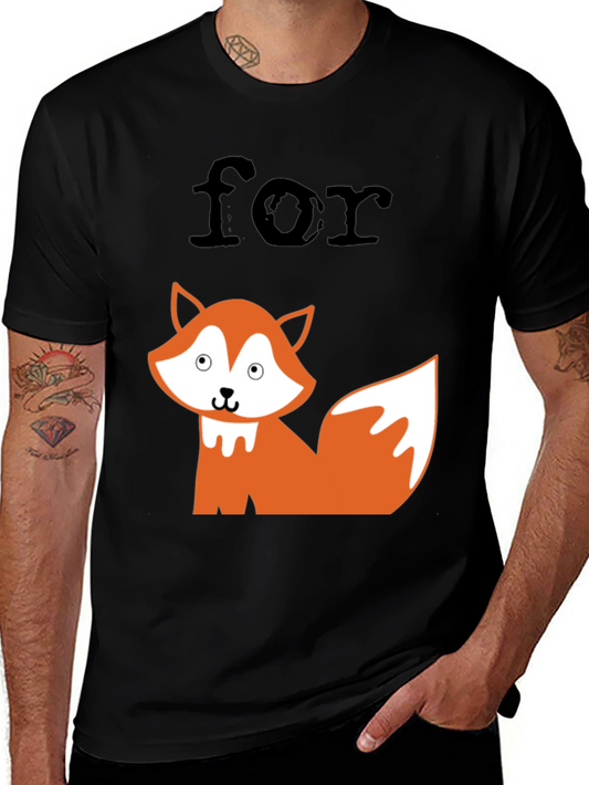Funny For Fox Sake Graphic Tee - Black