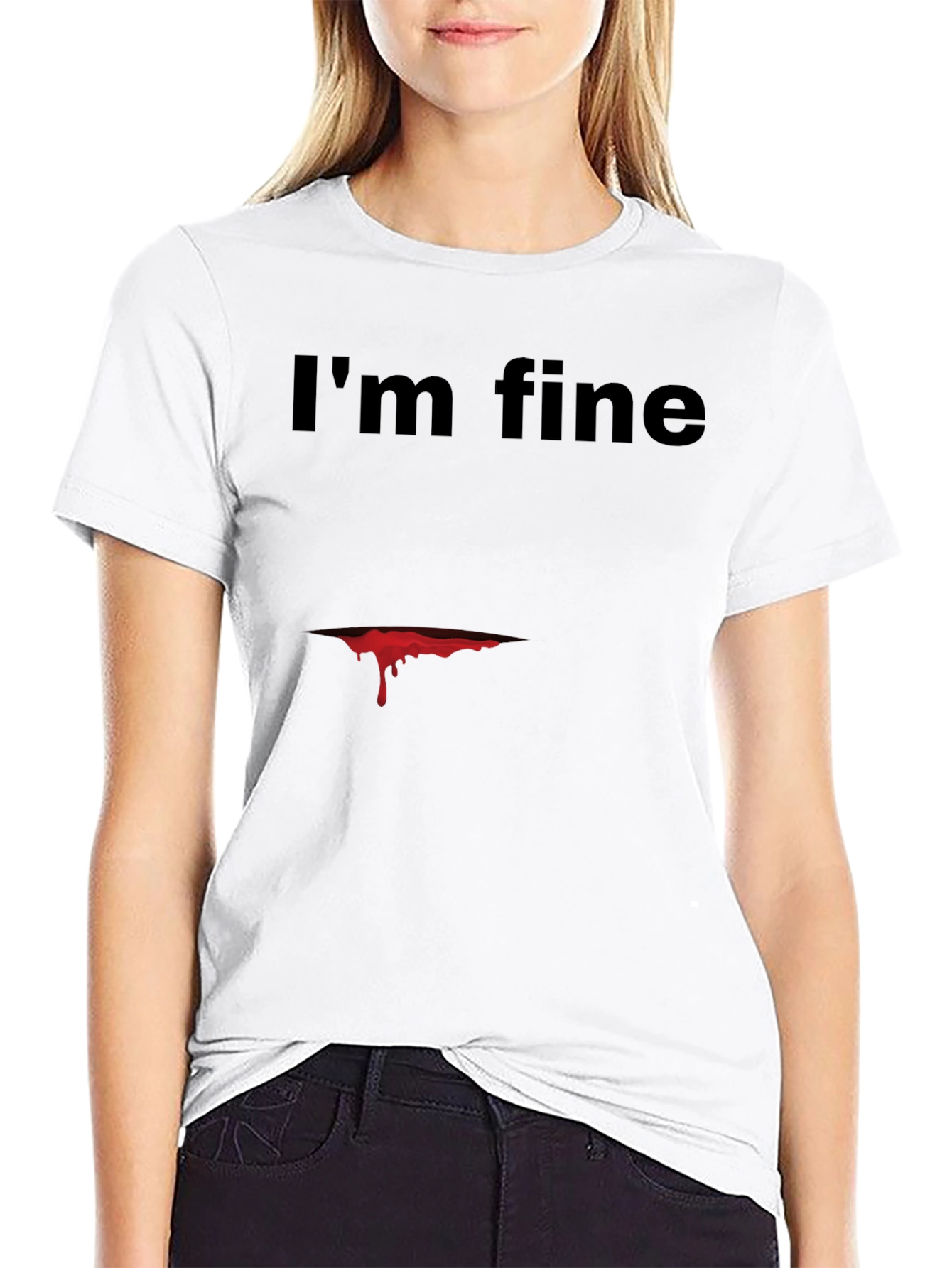Im Fine Graphic Tee - Dark Humor T-Shirt