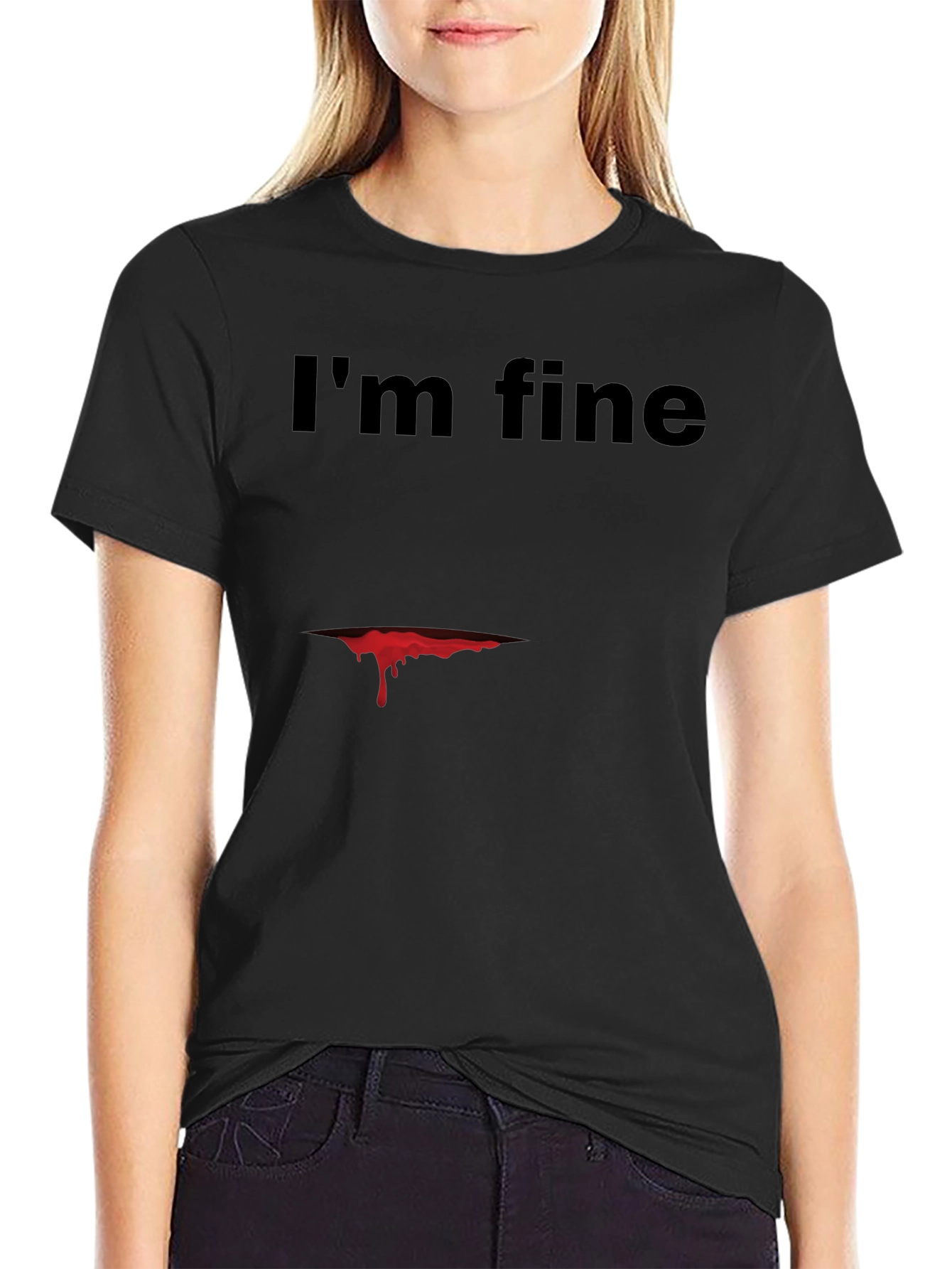 Im Fine Graphic Tee - Dark Humor T-Shirt