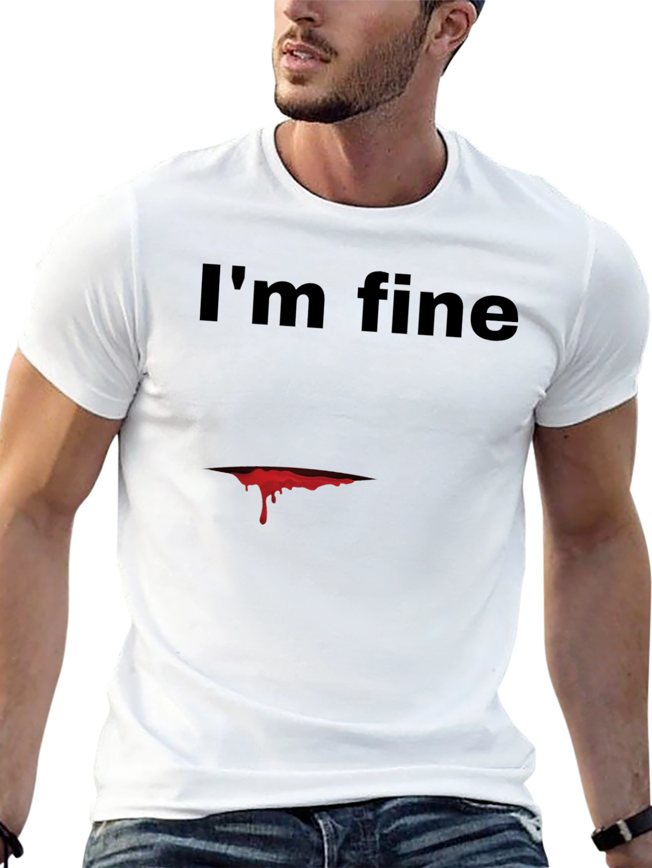 Im Fine Graphic Tee - Dark Humor T-Shirt
