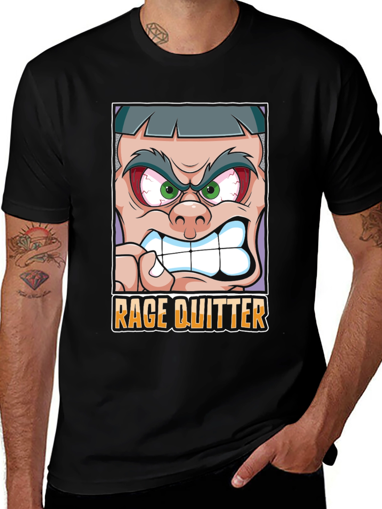 Rage Quitter Graphic Tee - Gamer Style