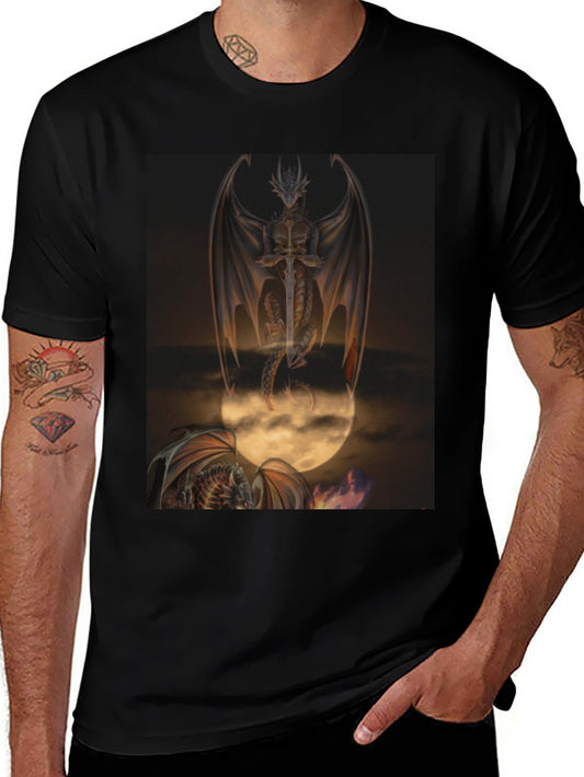 Dragon Graphic Tee - Fantasy Art T-Shirt