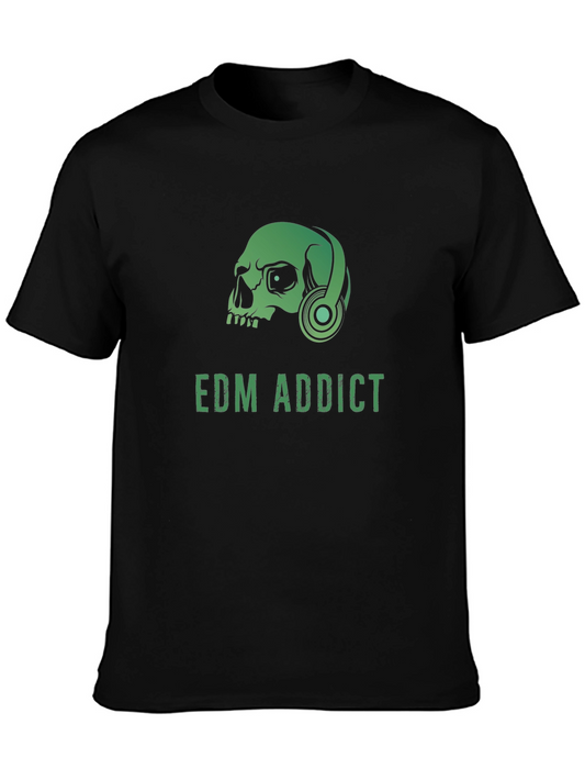 EDM Addict Skull Graphic T-Shirt
