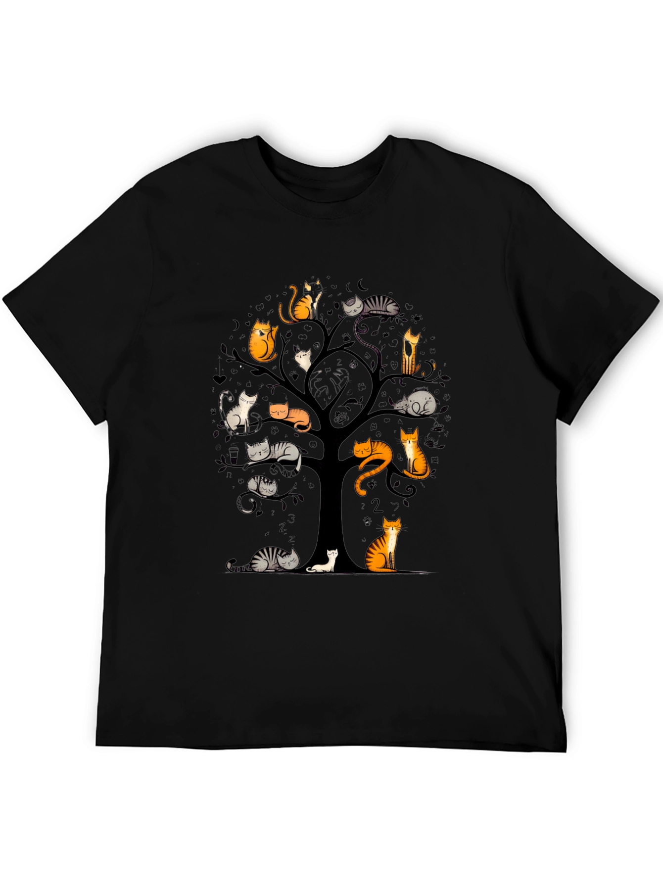 Cat Tree Graphic T-Shirt - Unique Design