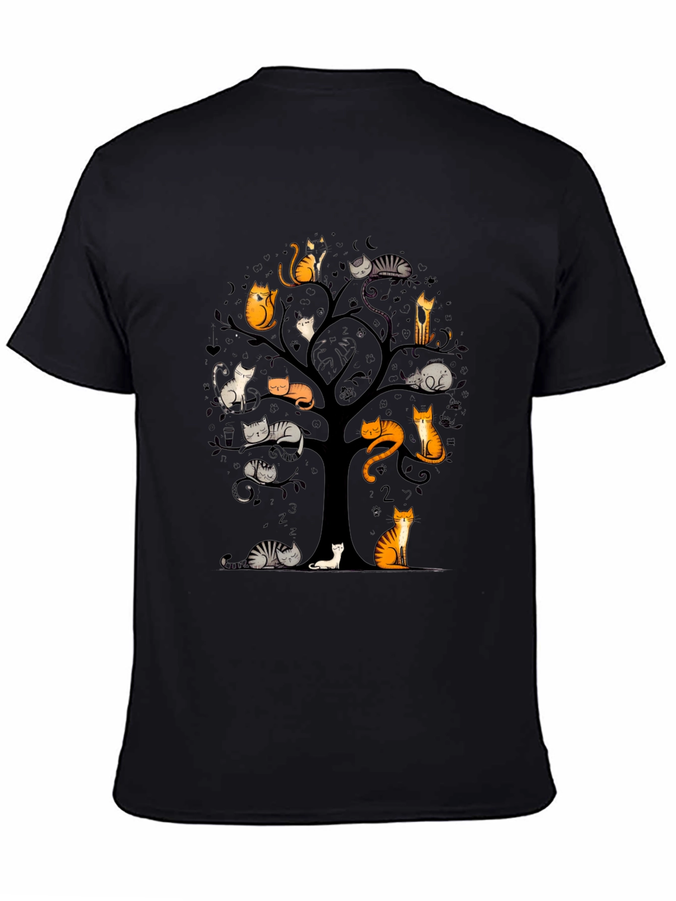 Cat Tree Graphic T-Shirt - Unique Design