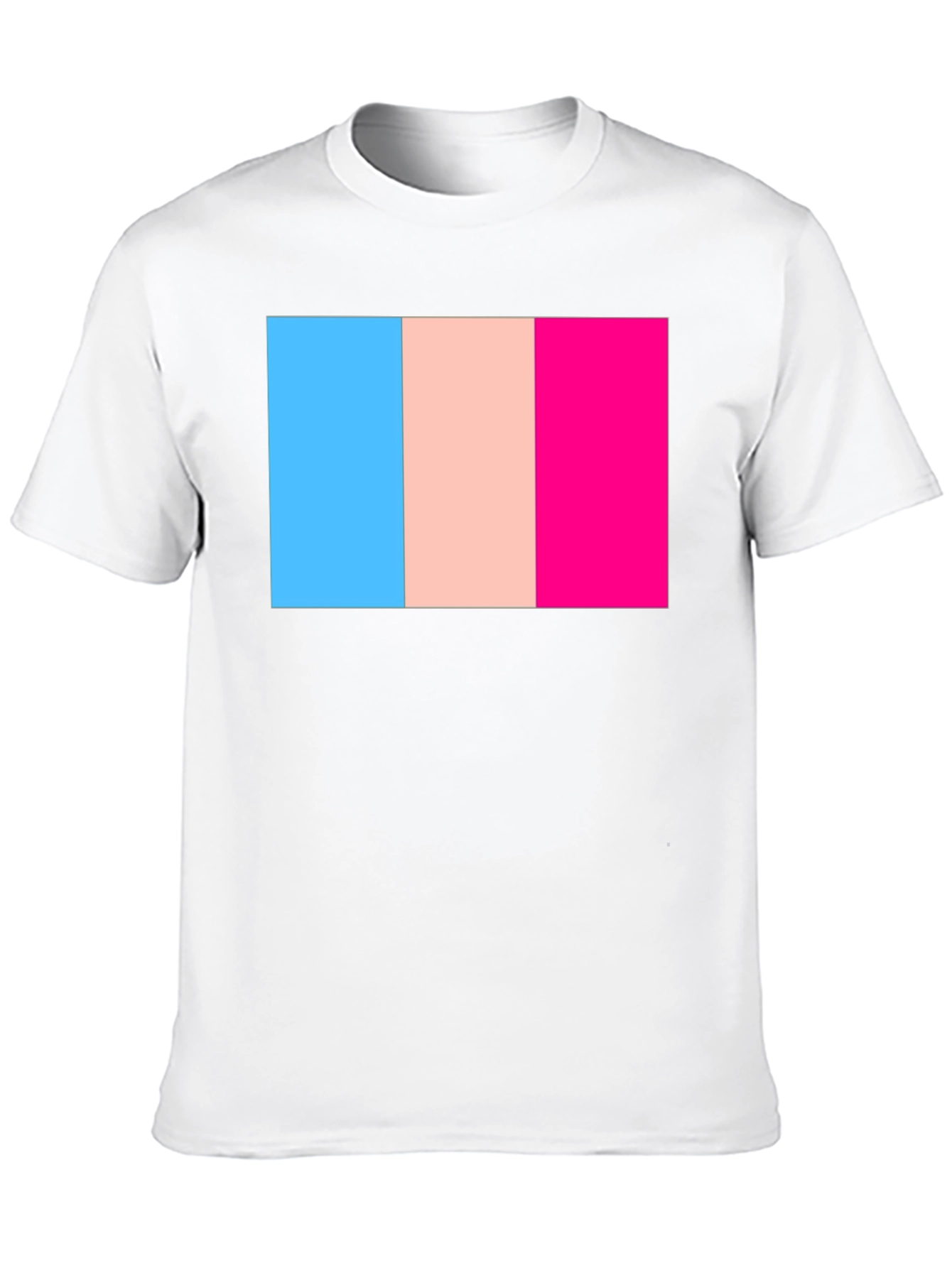 Transgender Pride Flag Graphic T-Shirt - Black