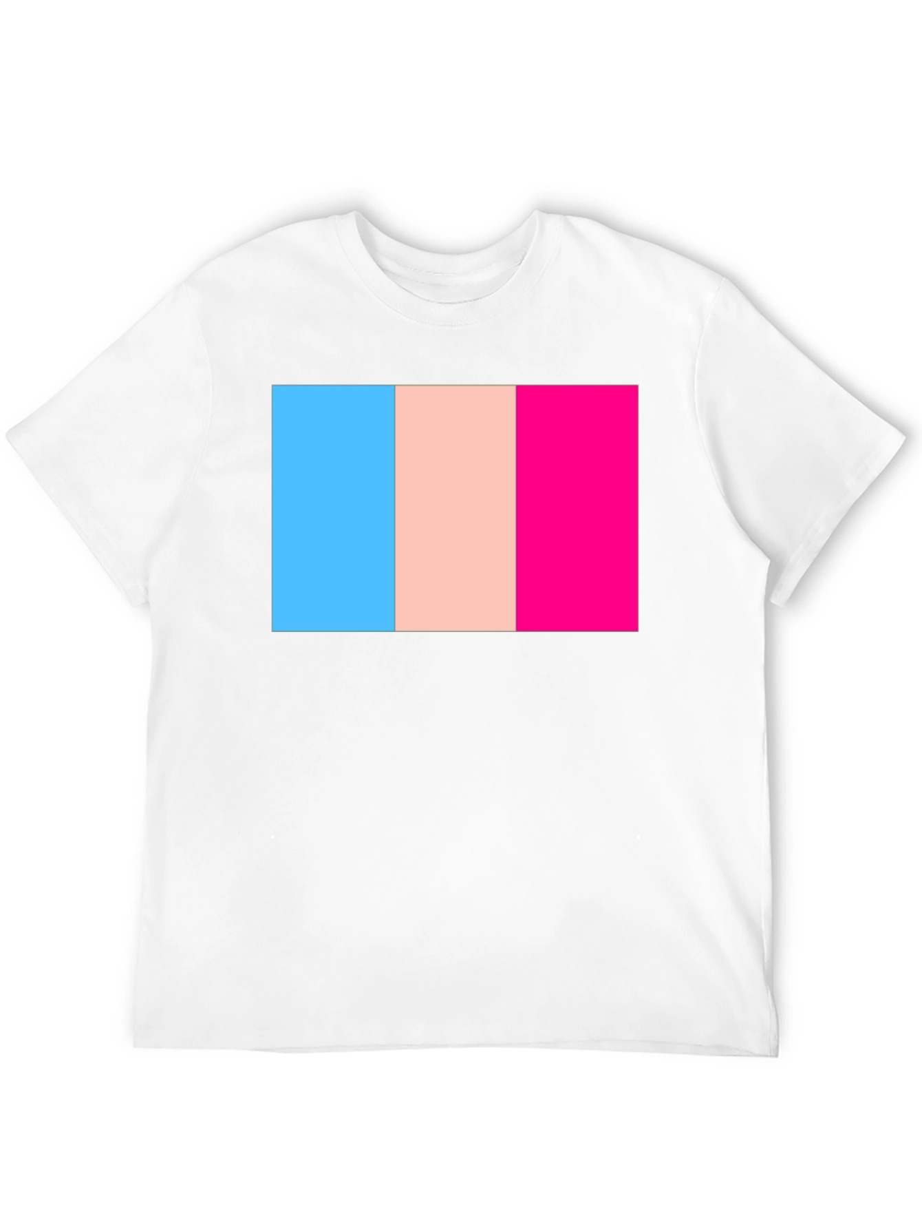 Transgender Pride Flag Graphic T-Shirt - Black