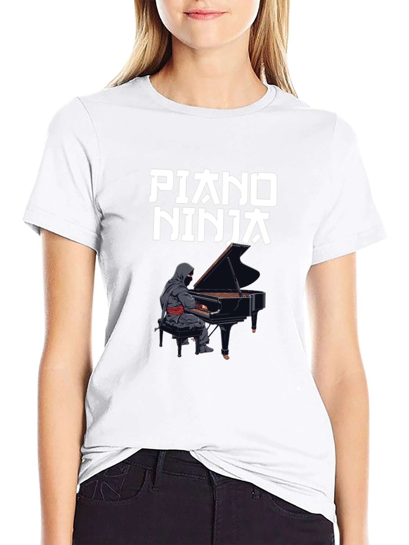 Piano Ninja Graphic T-Shirt