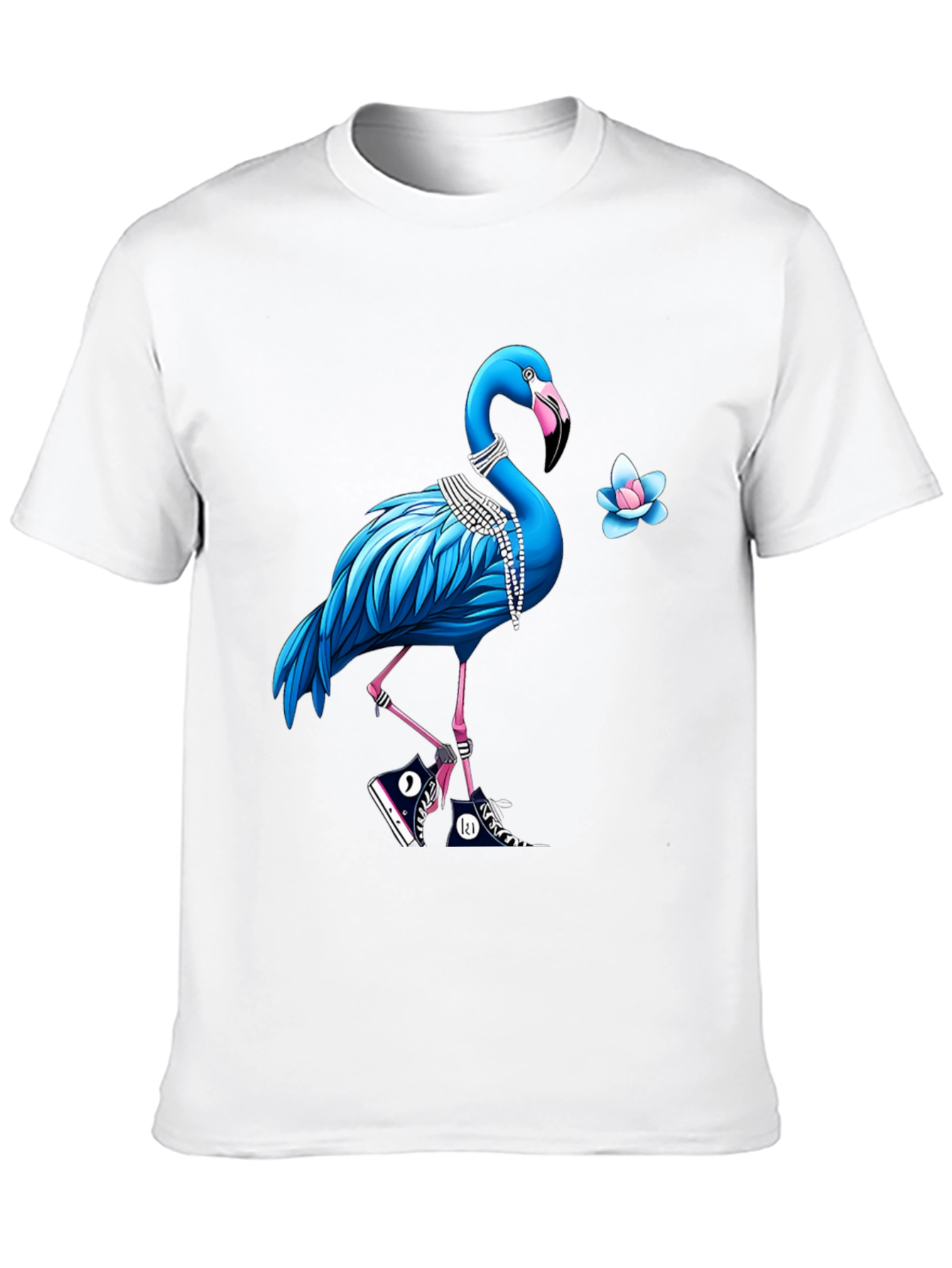 Funky Flamingo Graphic T-Shirt - Casual Streetwear Tee