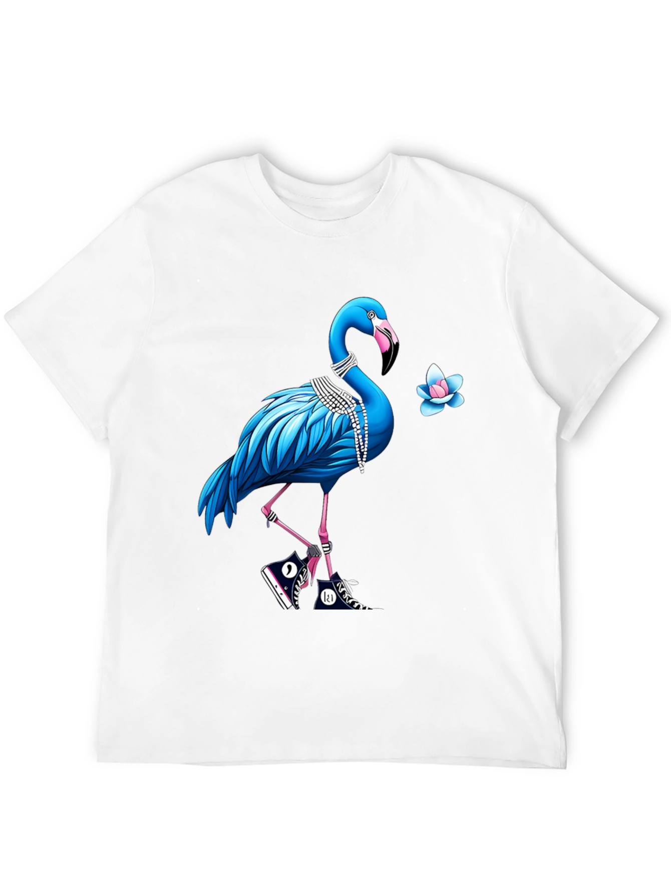 Funky Flamingo Graphic T-Shirt - Casual Streetwear Tee