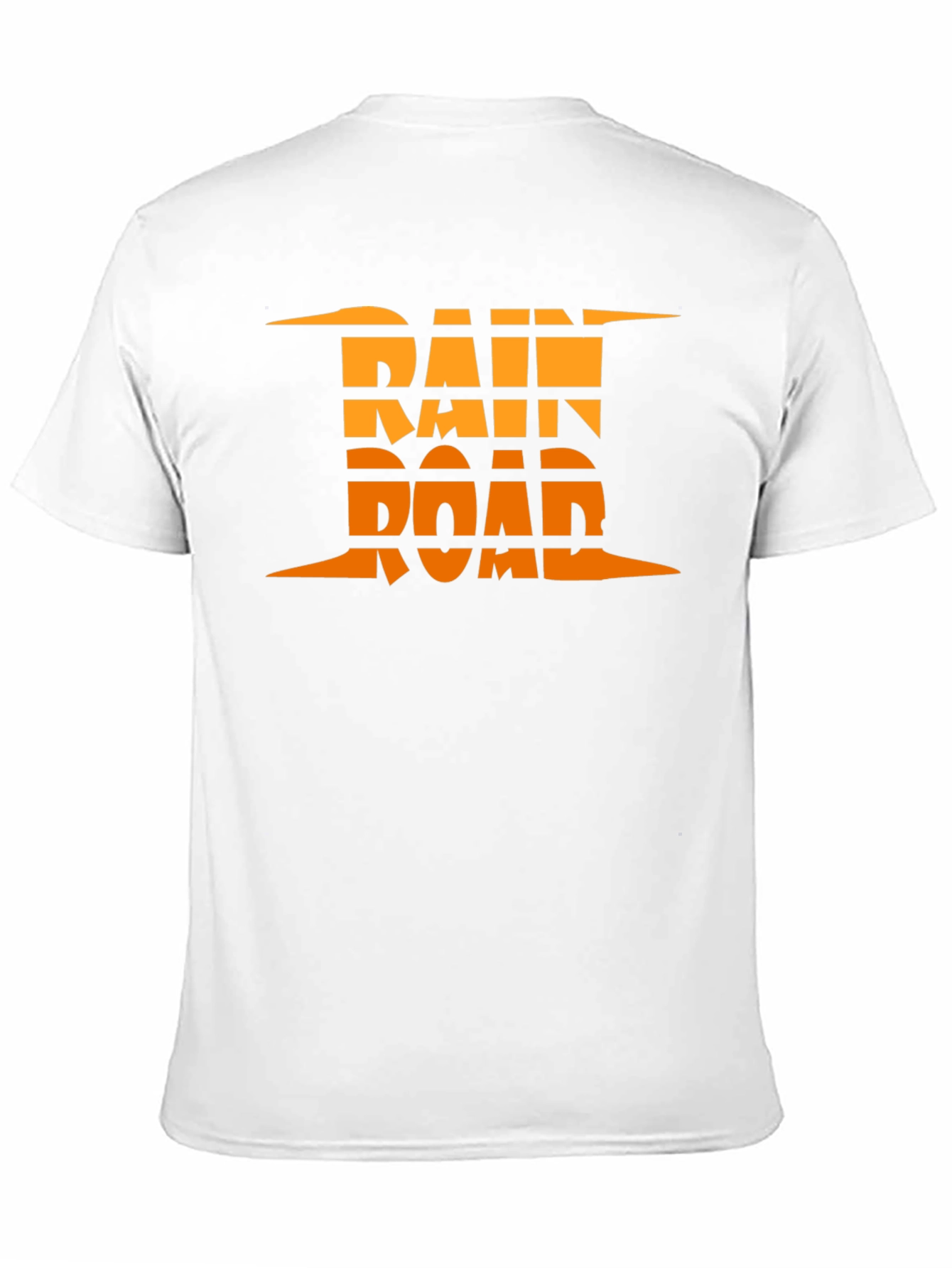 Rain Road Graphic Tee - Black Cotton Casual T-Shirt