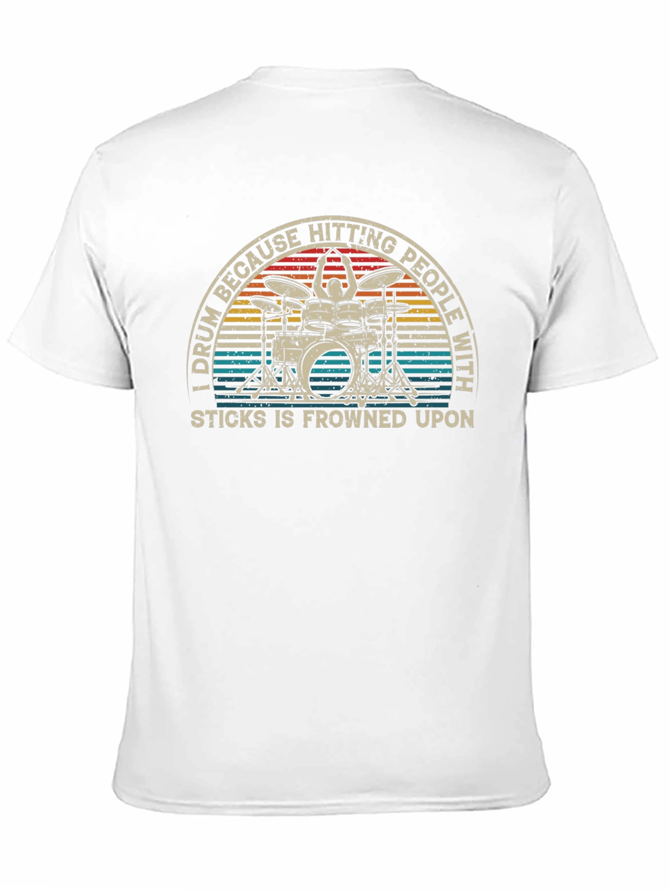 Drummer Tee - Hitting People With Sticks