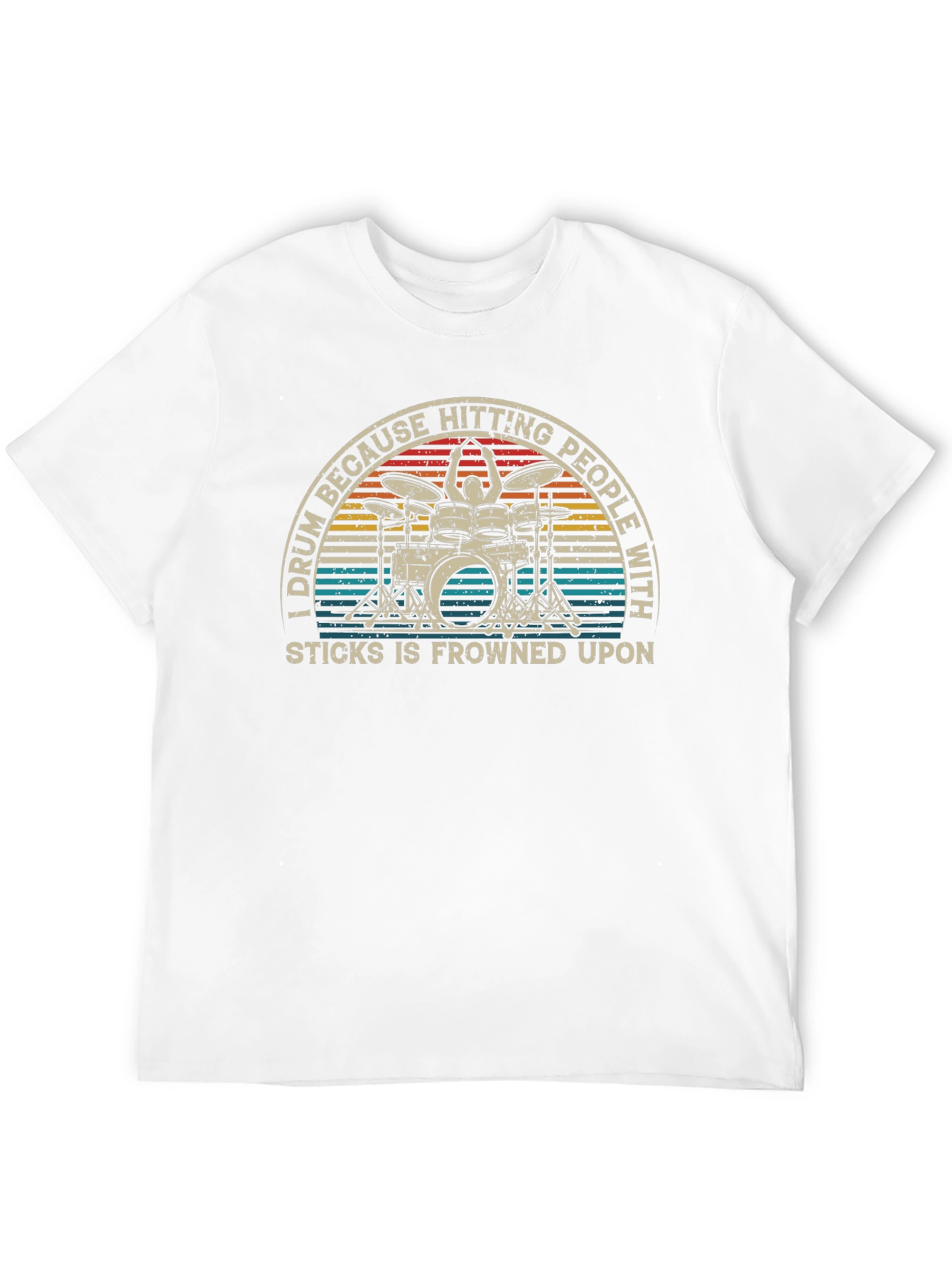 Drummer Tee - Hitting People With Sticks