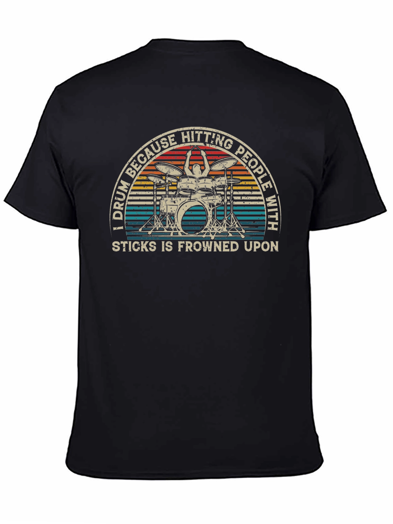 Drummer Tee - Hitting People With Sticks