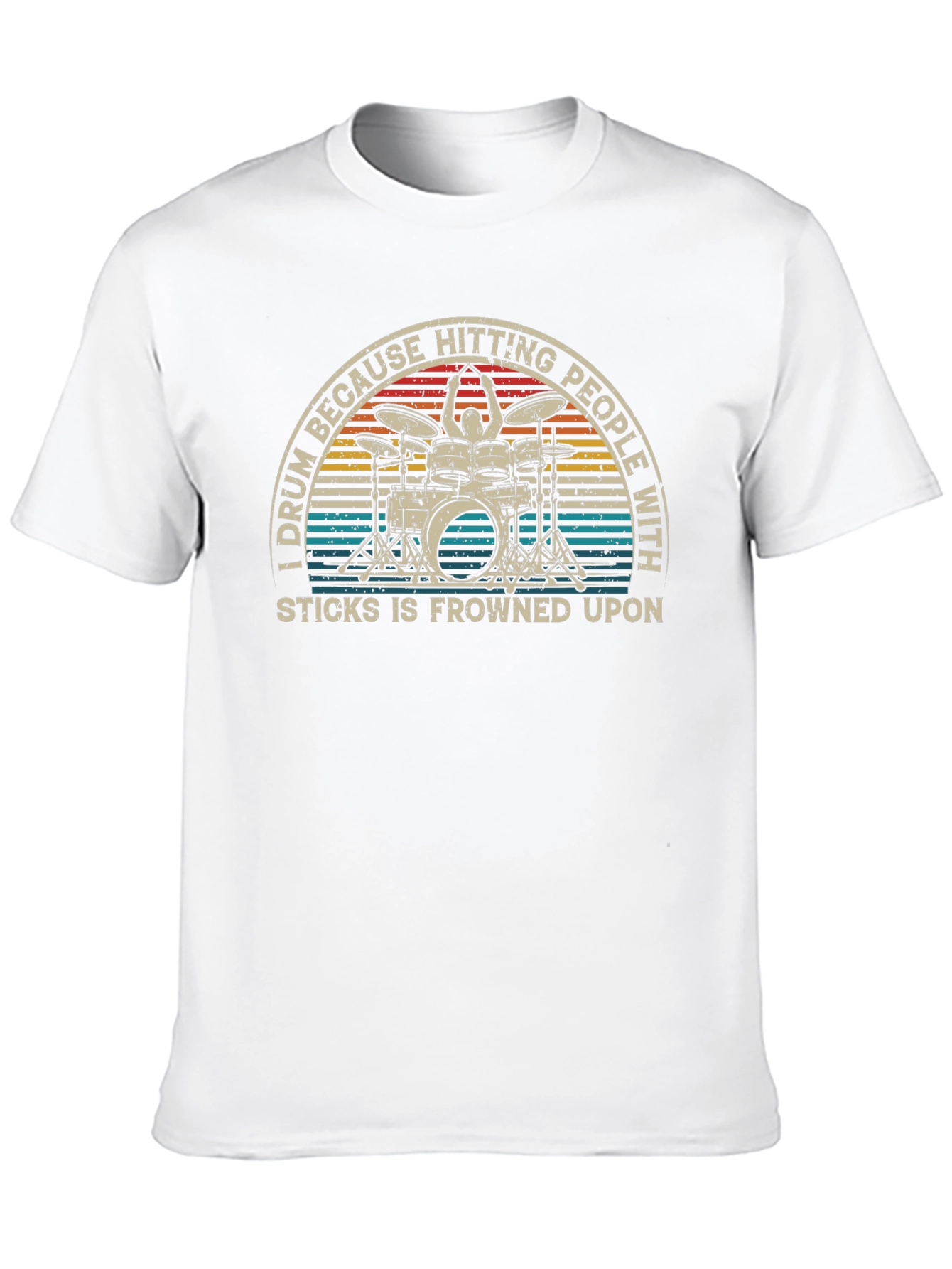 Drummer Tee - Hitting People With Sticks