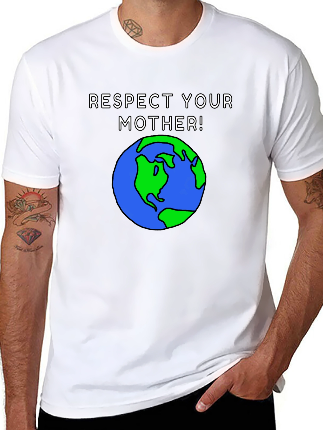 Respect Your Mother Earth Graphic T-Shirt