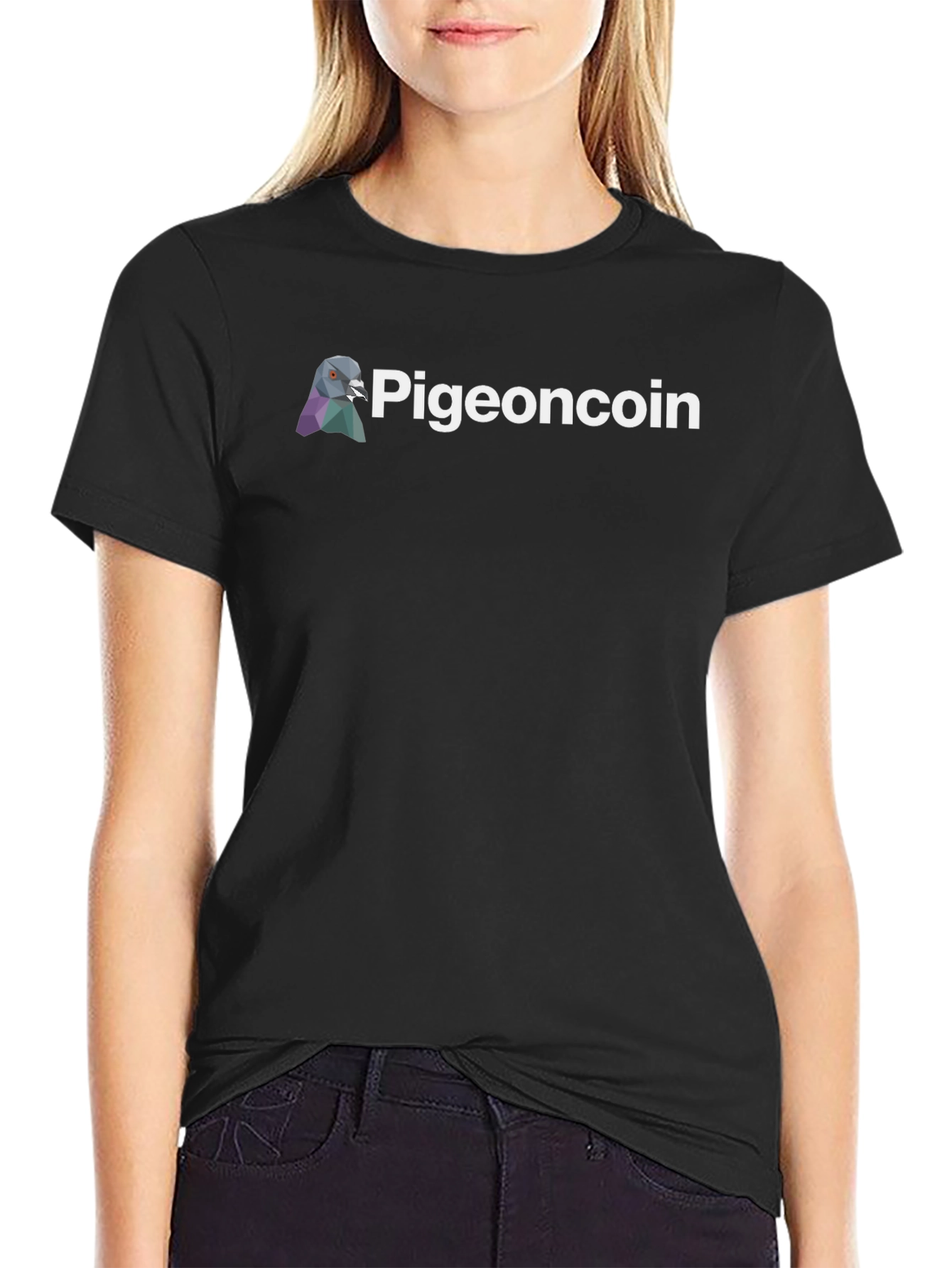 Pigeoncoin Graphic Tee - Black Crypto T-Shirt