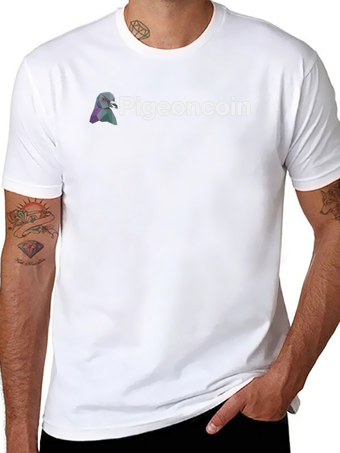 Pigeoncoin Graphic Tee - Black Crypto T-Shirt